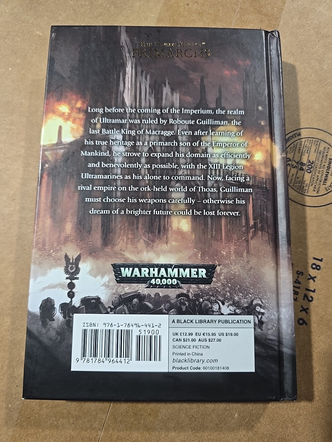 Roboute Guilliman Lord of Ultramar David Annandale HC HORUS HERESY BLACK LIBRARY