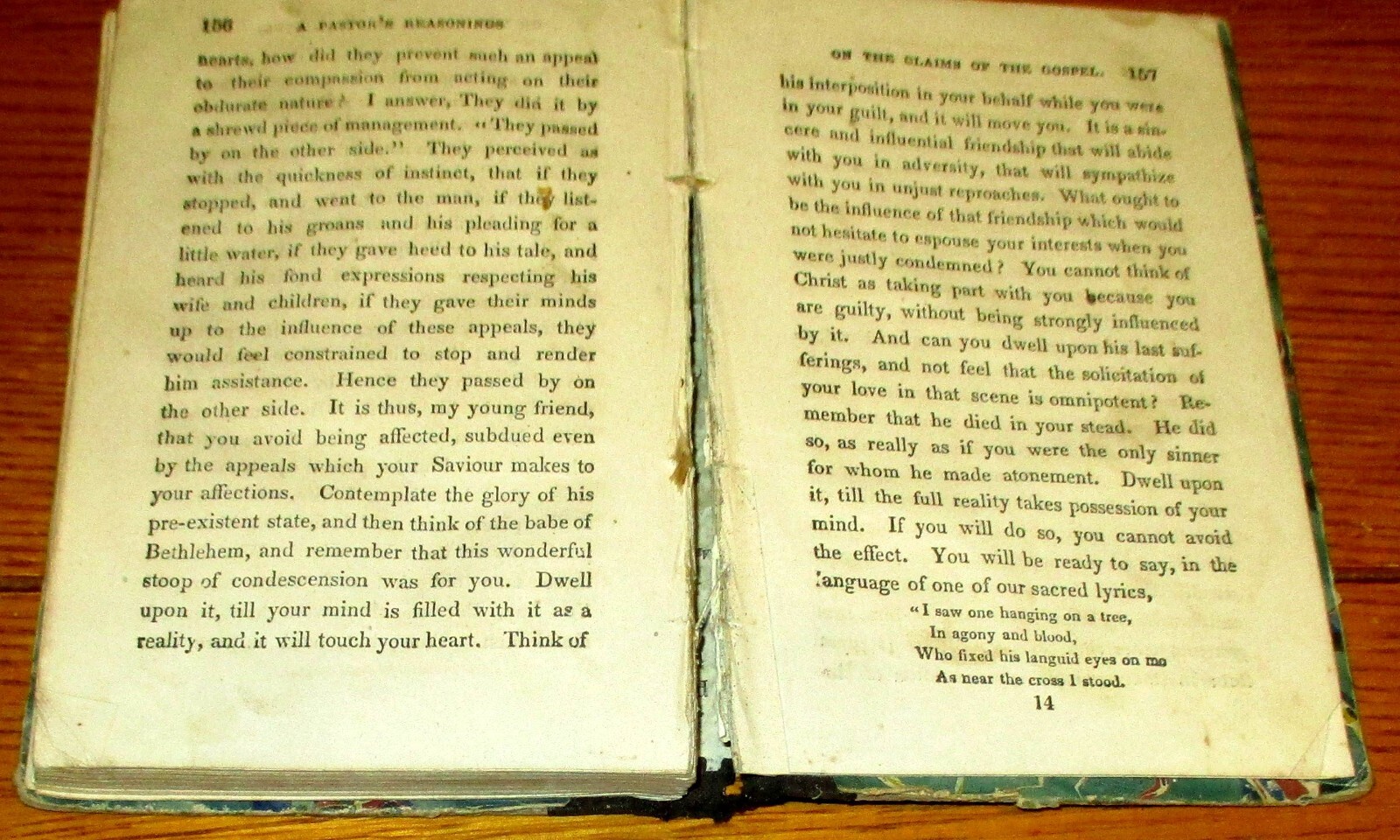 1847 Pastor’s Reasonings with the Young of His Flock H/C 159 Pages RARE!!!!