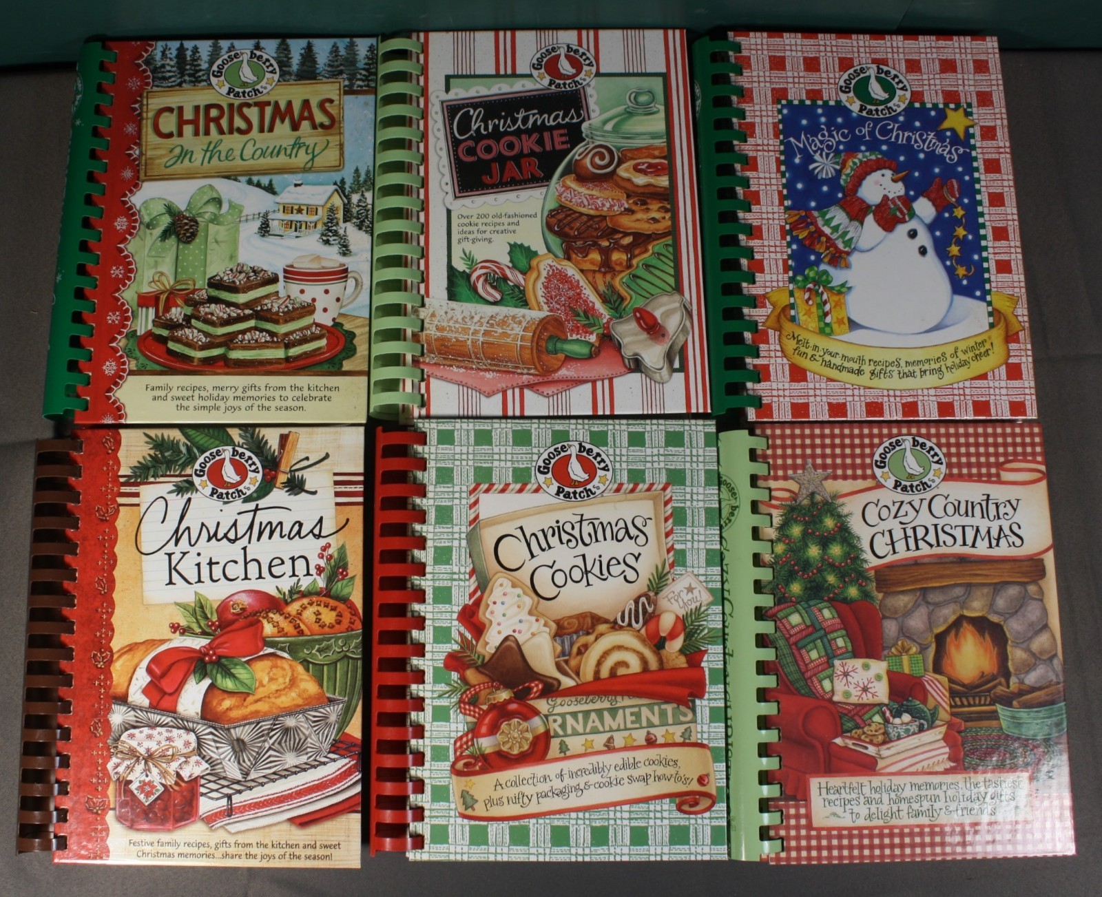 Gooseberry Patch Cookbooks – Christmas Theme – Lot of 6