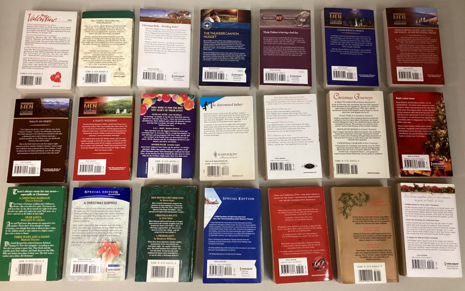 LOT OF 62 MISC HARLEQUIN/SILHOUETTE ROMANCE BOOKS~PB~Christmas/DangerousToLove +