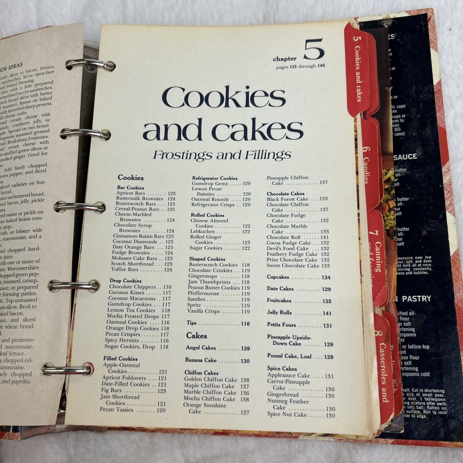 Better Homes & Gardens New Cook Book 5 Ring Binder 1976 435 Pages Vintage