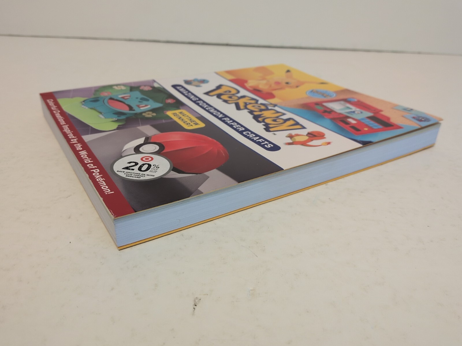 Pokemon Amazing Paper Crafts Paperback Book Matthew Reinhart Official Licensed