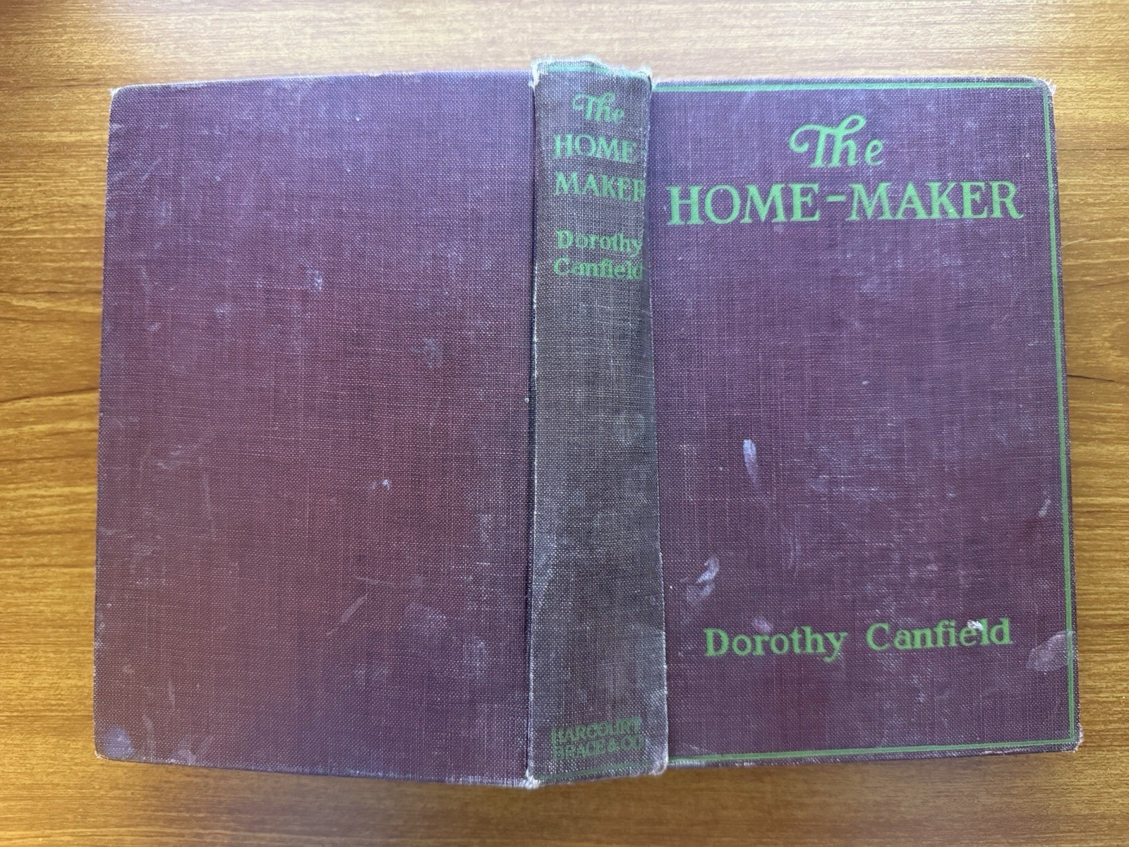 The Home-Maker by Dorothy Canfield, 1924, First Edition, Harcourt Brace & Co