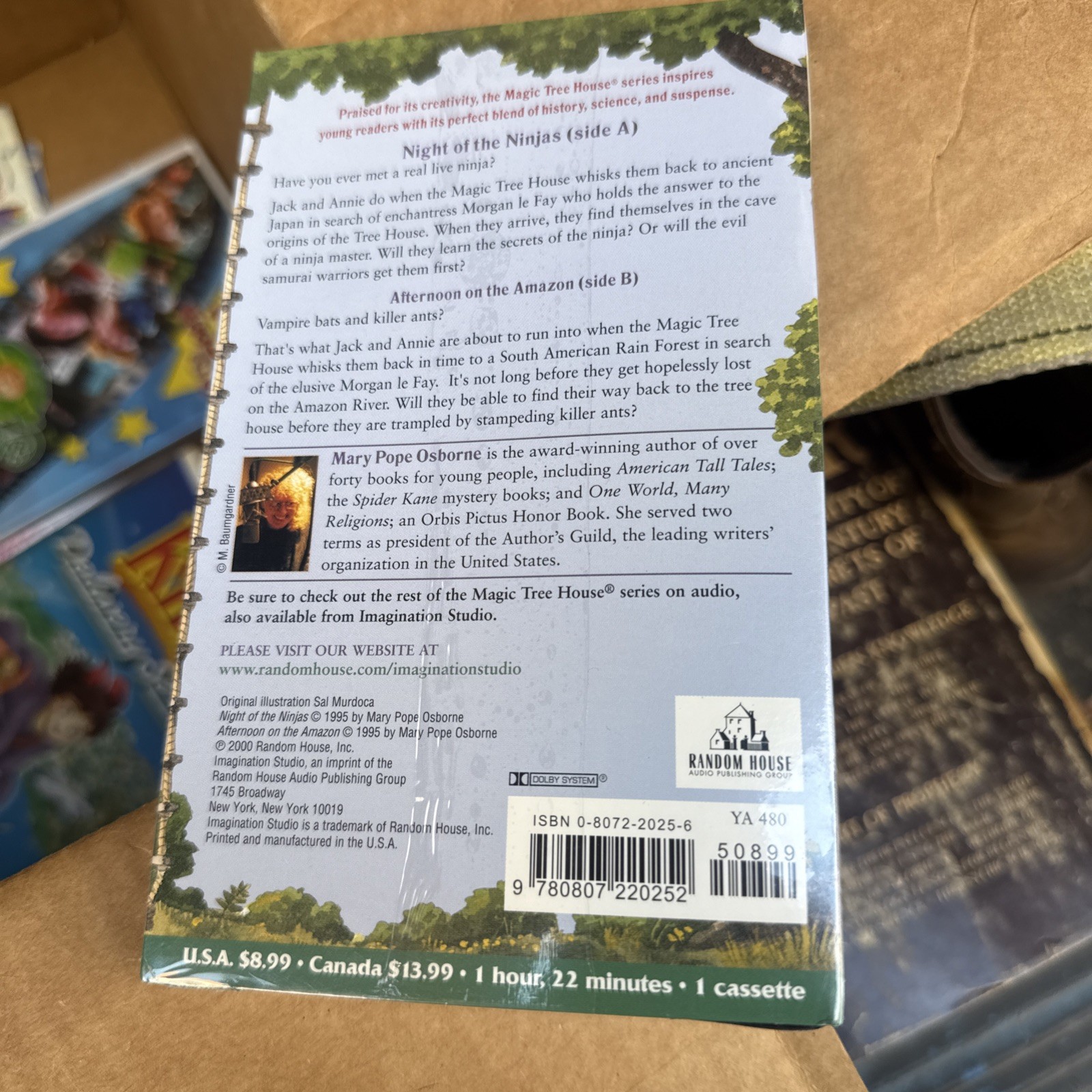MAGIC TREE HOUSE: BOOKS 5 & 6: NIGHT OF THE NINJAS, By Mary Pope Osborne & Mary