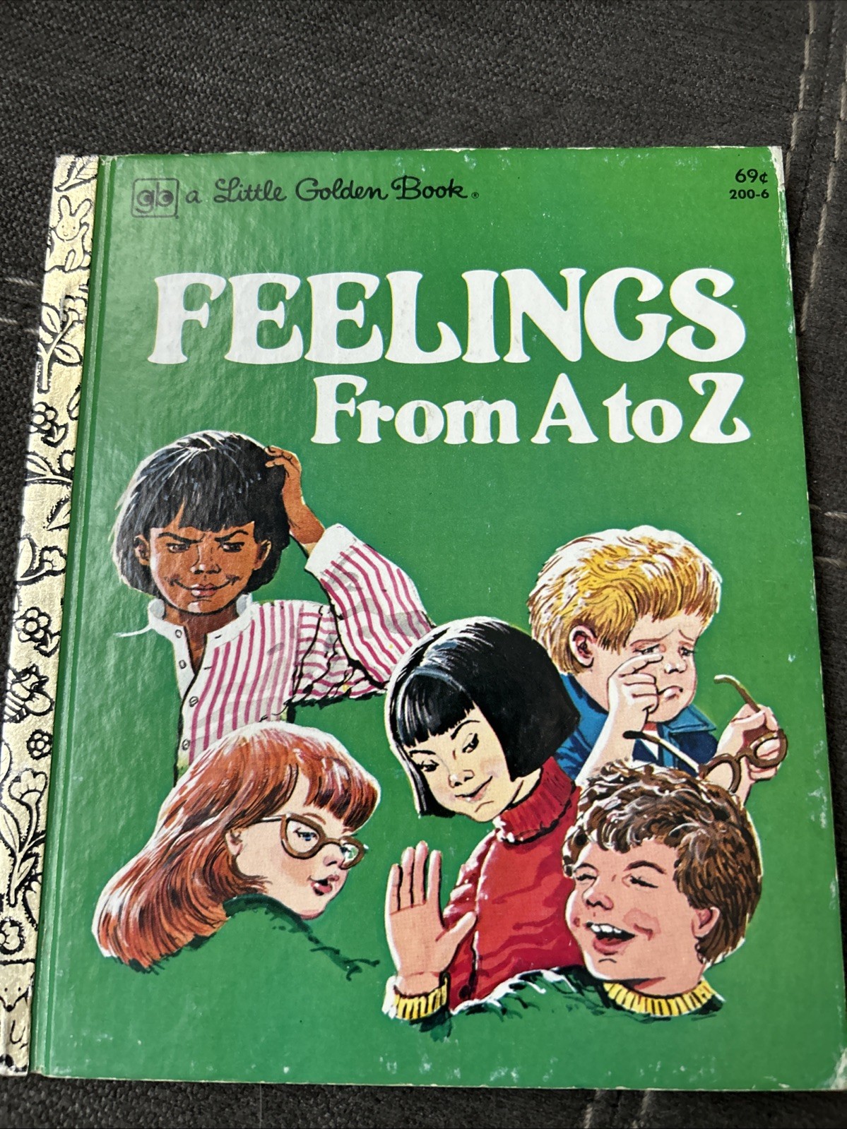 FEELINGS From A to Z by Pat Visser. A Little Golden Book. 1979 1st Edition