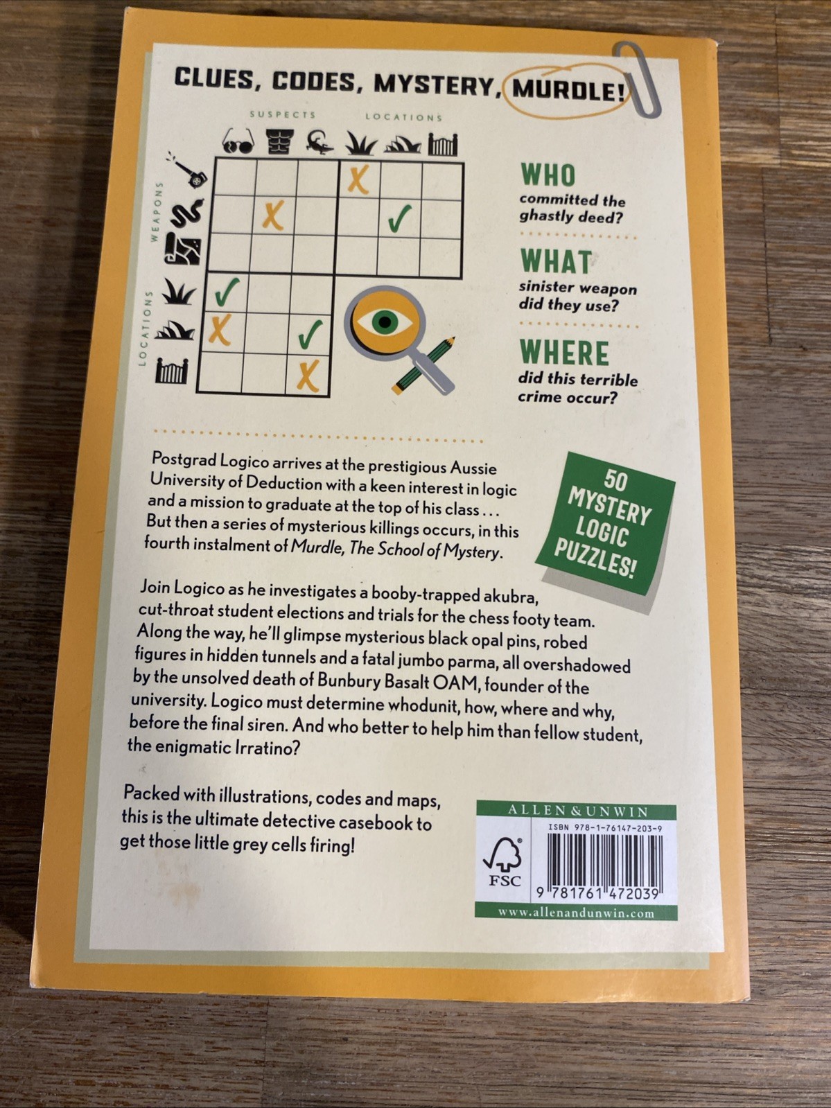 Murdle The School of Mystery G T Karber Paperback Logic Puzzles