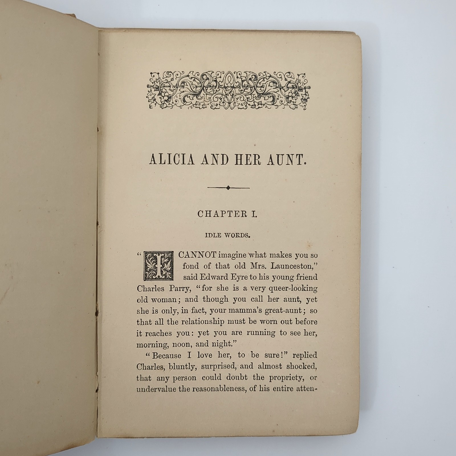 Alicia and Her Aunt Moral Fiction Hardcover Book Mrs Hofland 1800s
