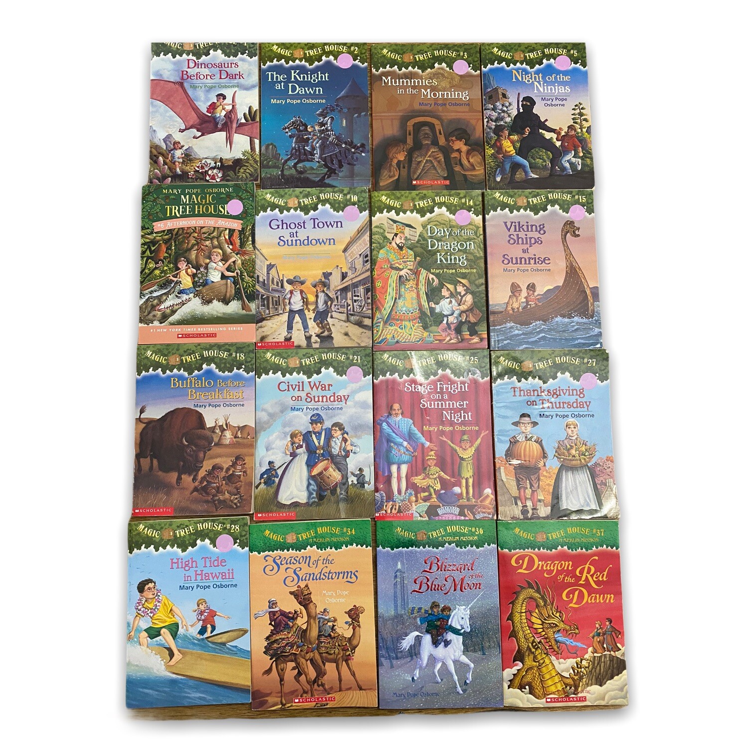 Magic Tree House Lot of 16 Paperbacks 1-3 5 6 10 14 15 18 21 25 27 28 34 36 37