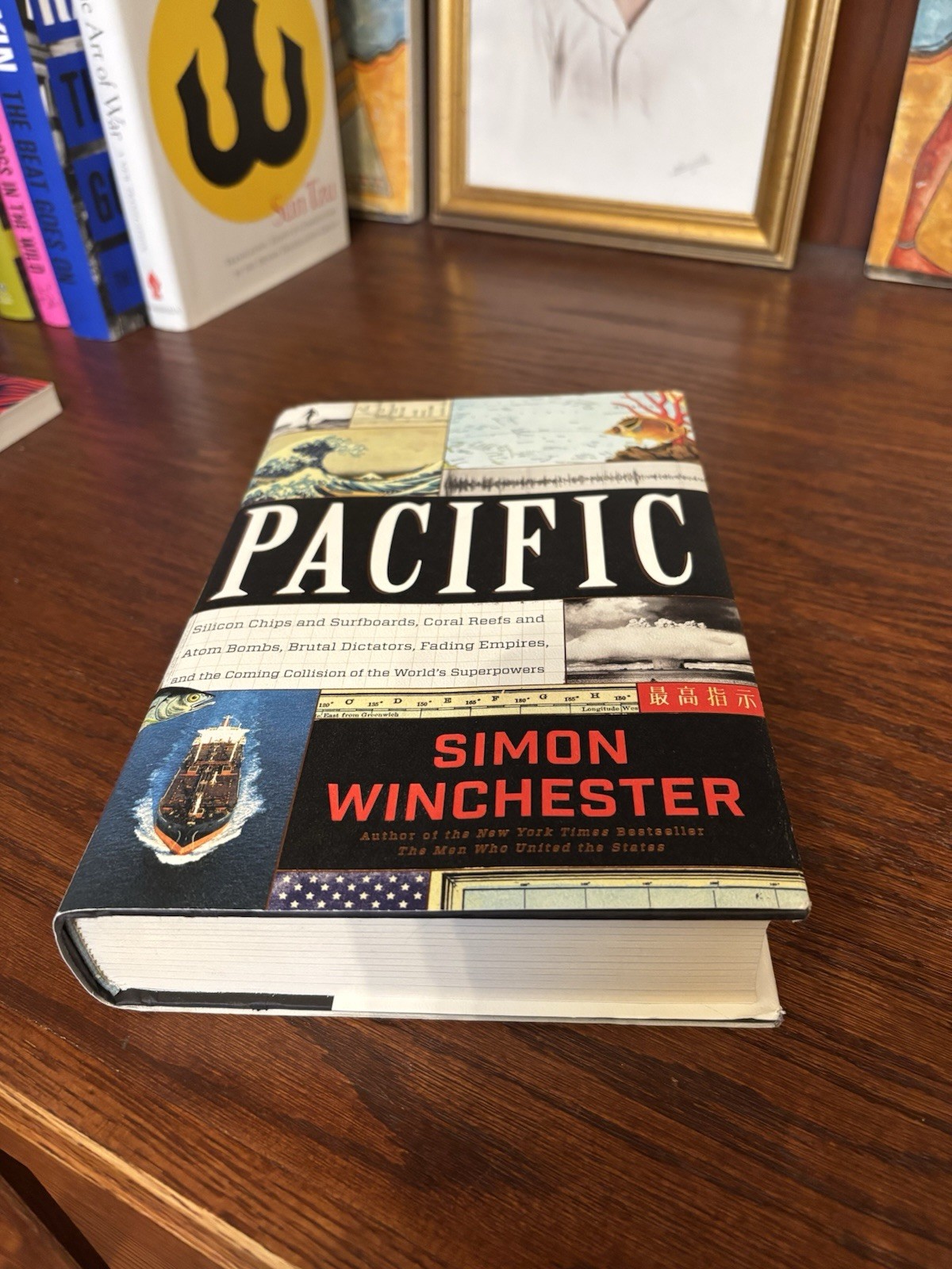 Pacific. Simon Winchester. Signed Hardcover Harper 2015. Near Fine