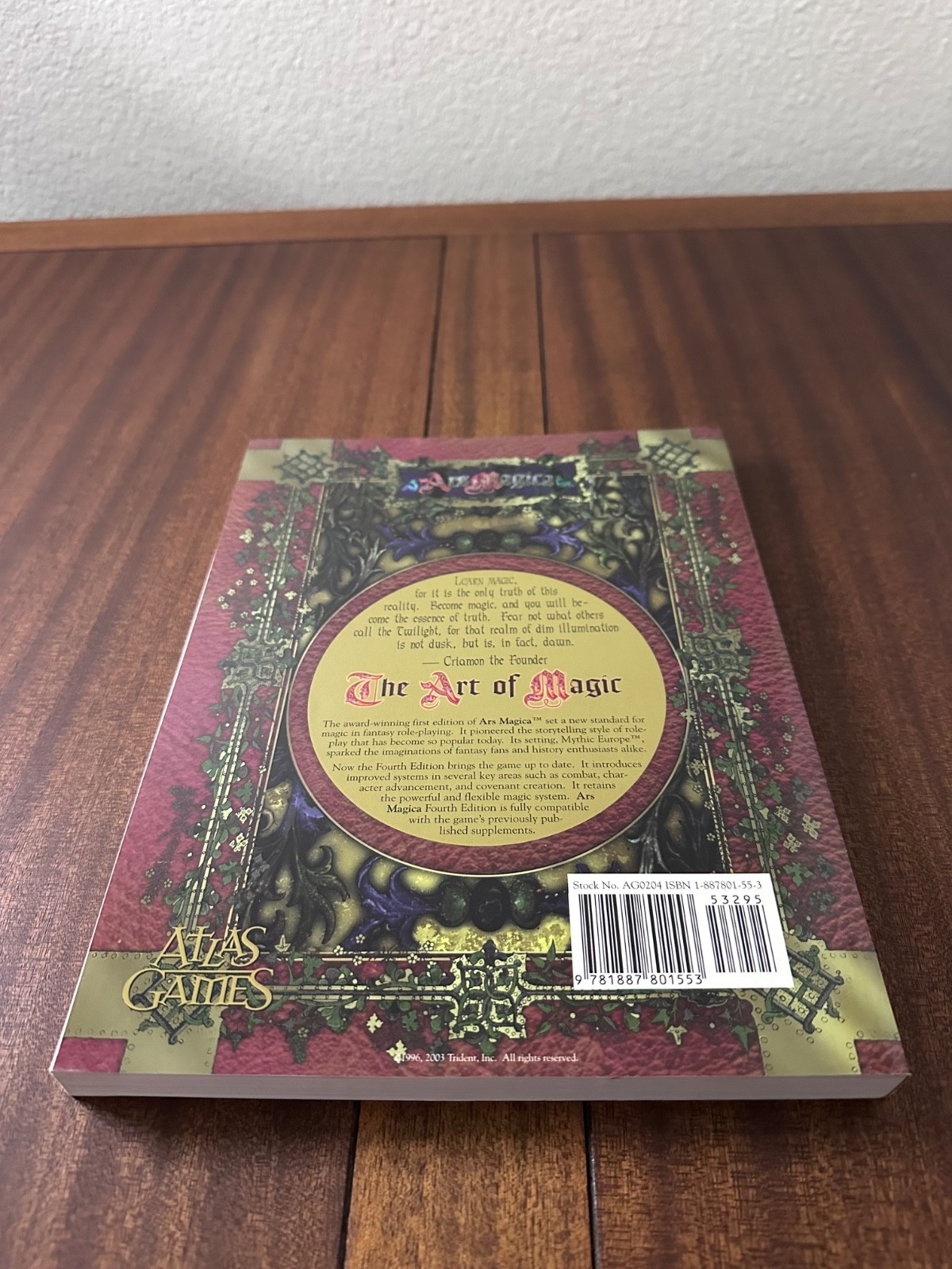 Ars Magica : The Art of Magic Fourth Edition Atlas Games