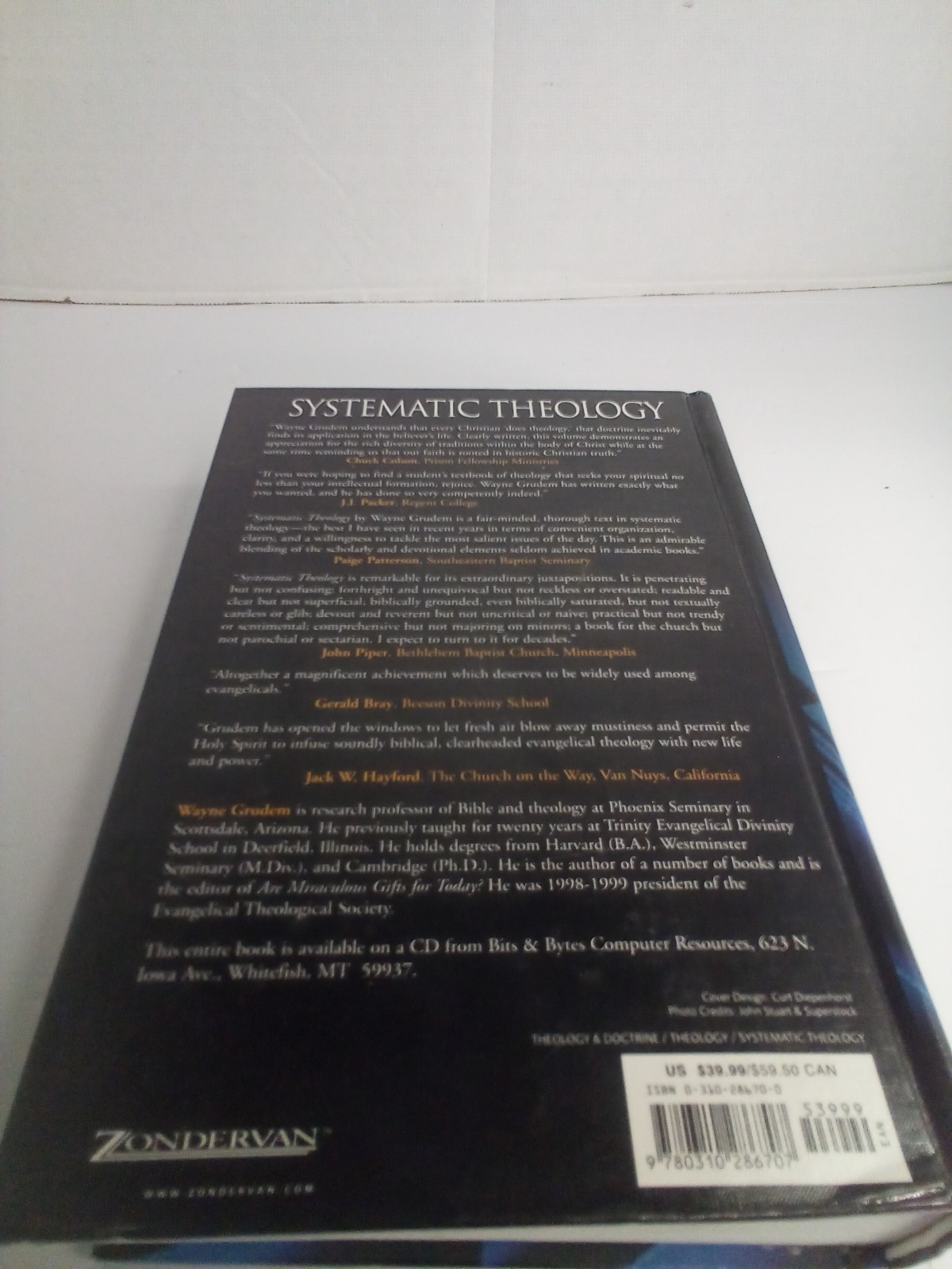 Systematic Theology An Itroduction To Biblical Doctrine Hardcover Wayne Grudem
