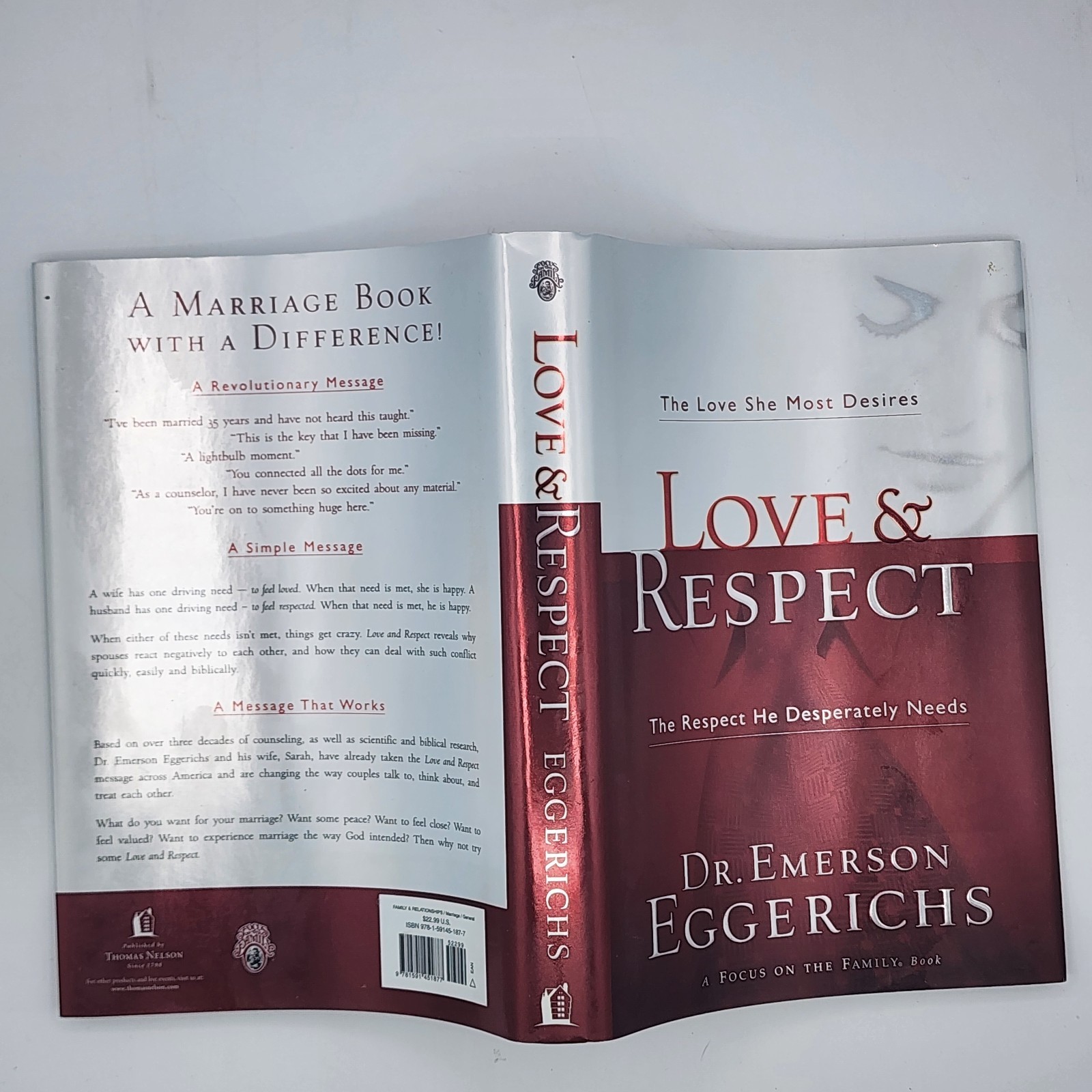 Love & Respect 2013 Dr. Emerson Eggerichs HC (VG) DJ (VG) Thomas Nelson