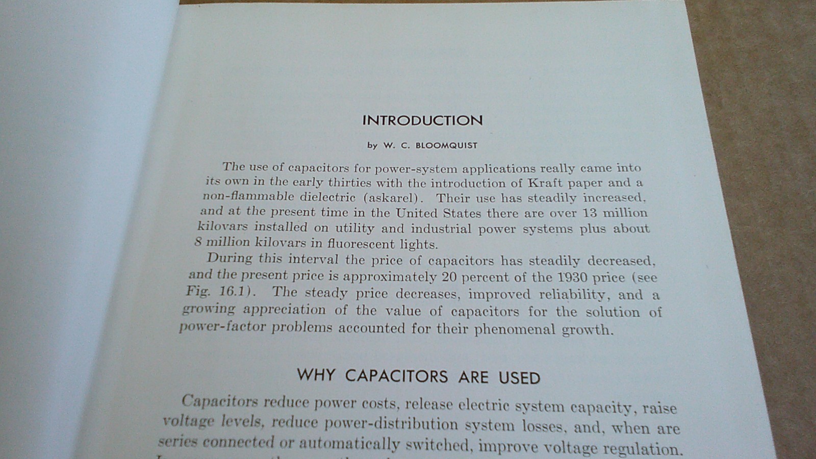 1950 GE Capacitors for Industry Book by Bloomquist General Electric