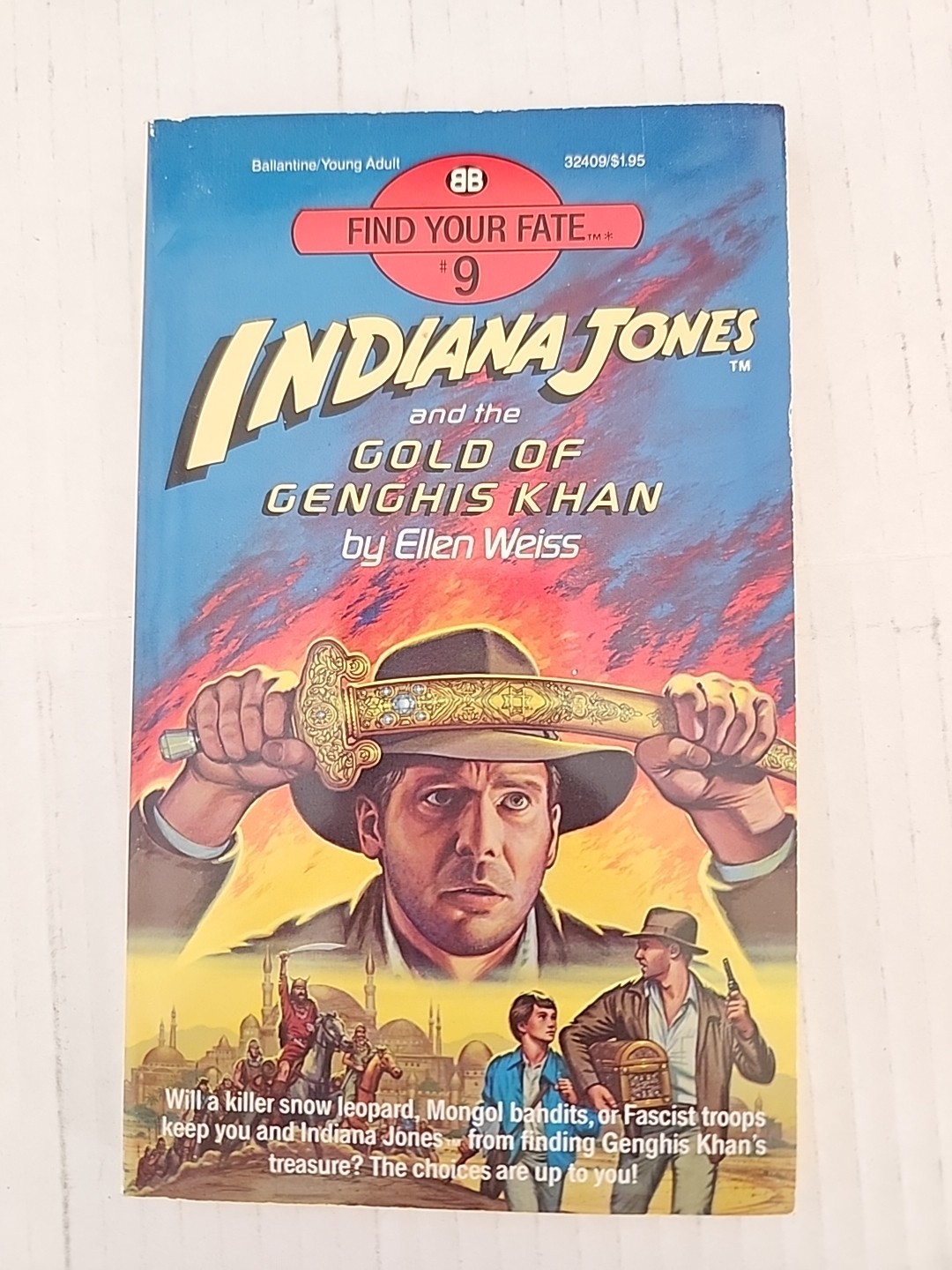 1-7 and 9 Indiana Jones Find Your Fate Adventure books