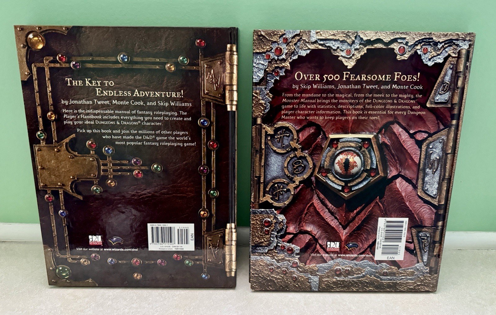 Dungeons & Dragons 3rd Edition Players Handbook & Monster Manual VG Condition!!