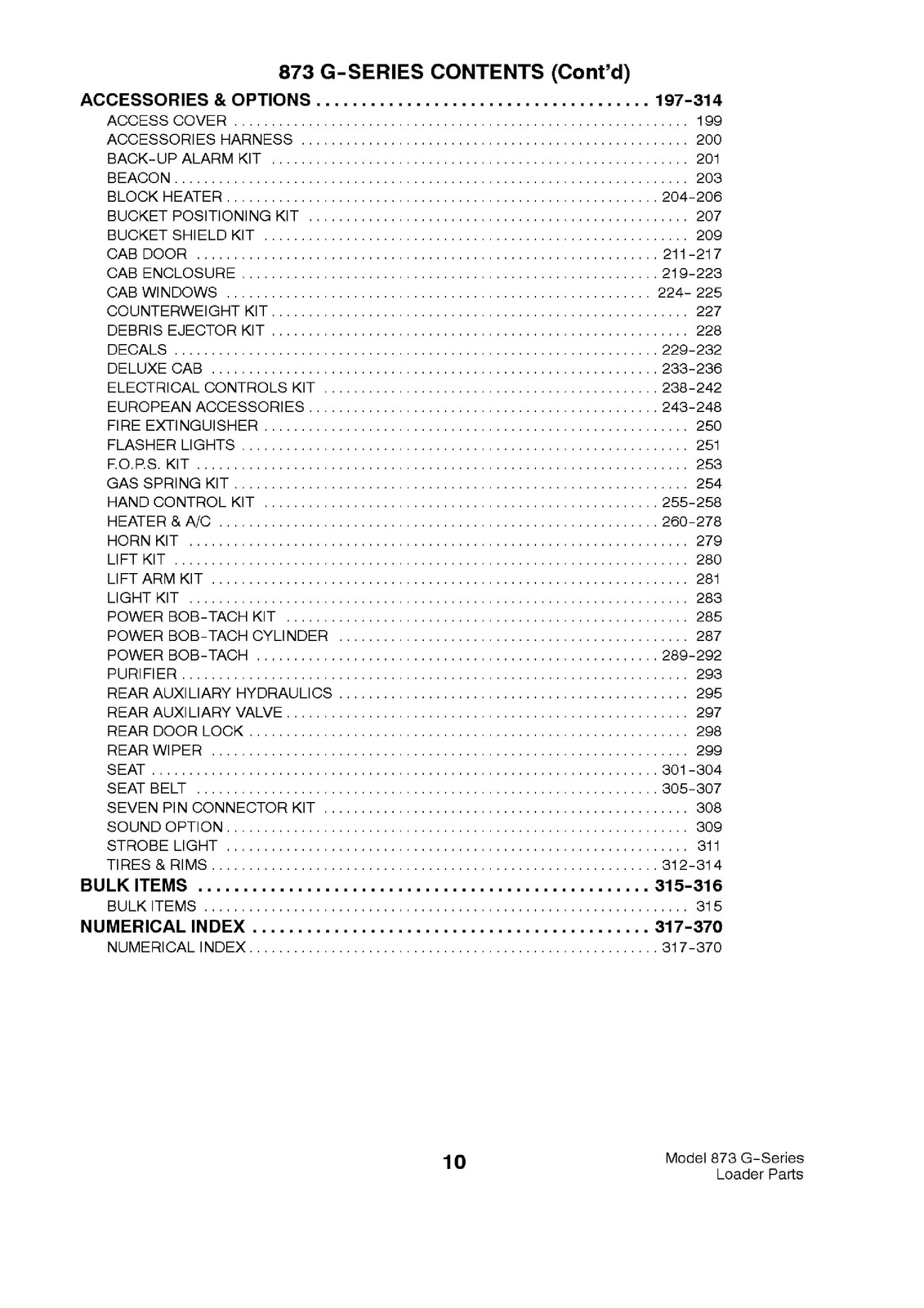 BOBCAT 873 G Series Parts Manual SN 514140001 514240001 517911001 Up – BOUND