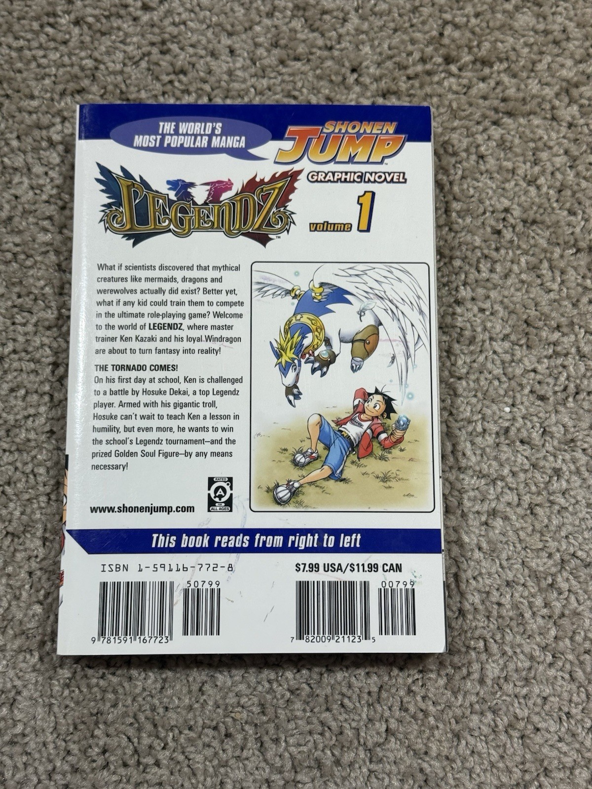 2003 Shonen Jump Legendz Manga Graphic Novel Comic Books Volumes 1, 2 & 3 Used