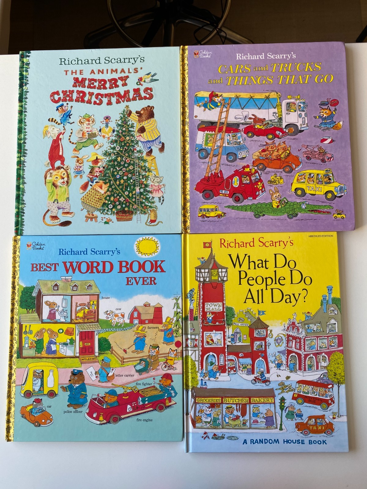 RICHARD SCARRY LOT 22~Early Words~Merry Xmas~Farmer Pig~ABC~Little Learners~Busy