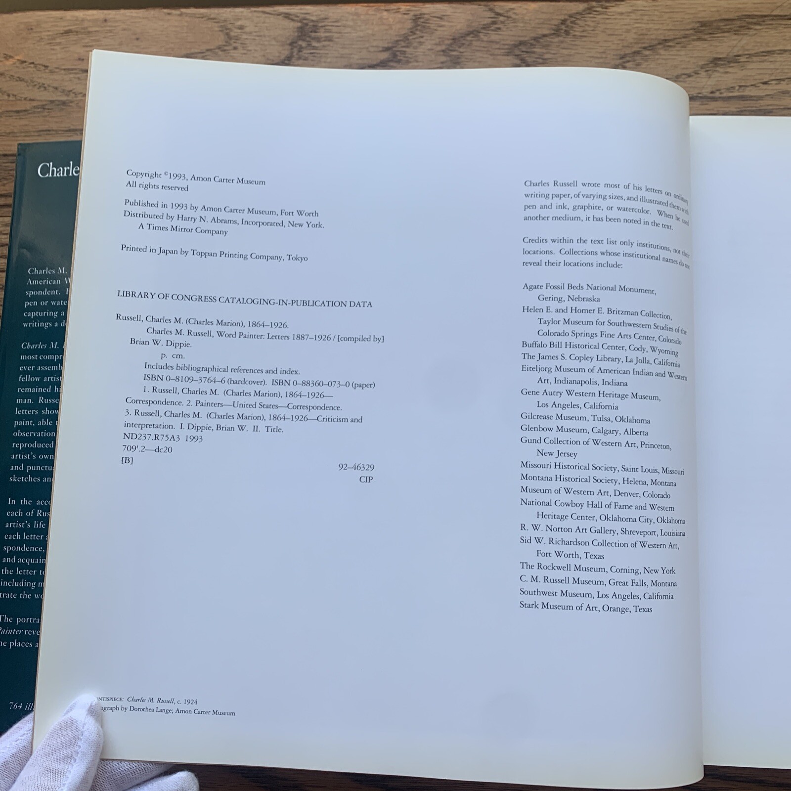 Charles M. Russell, Word Painter : Letters, 1887-1926 by Brian W. Dippie (1993,