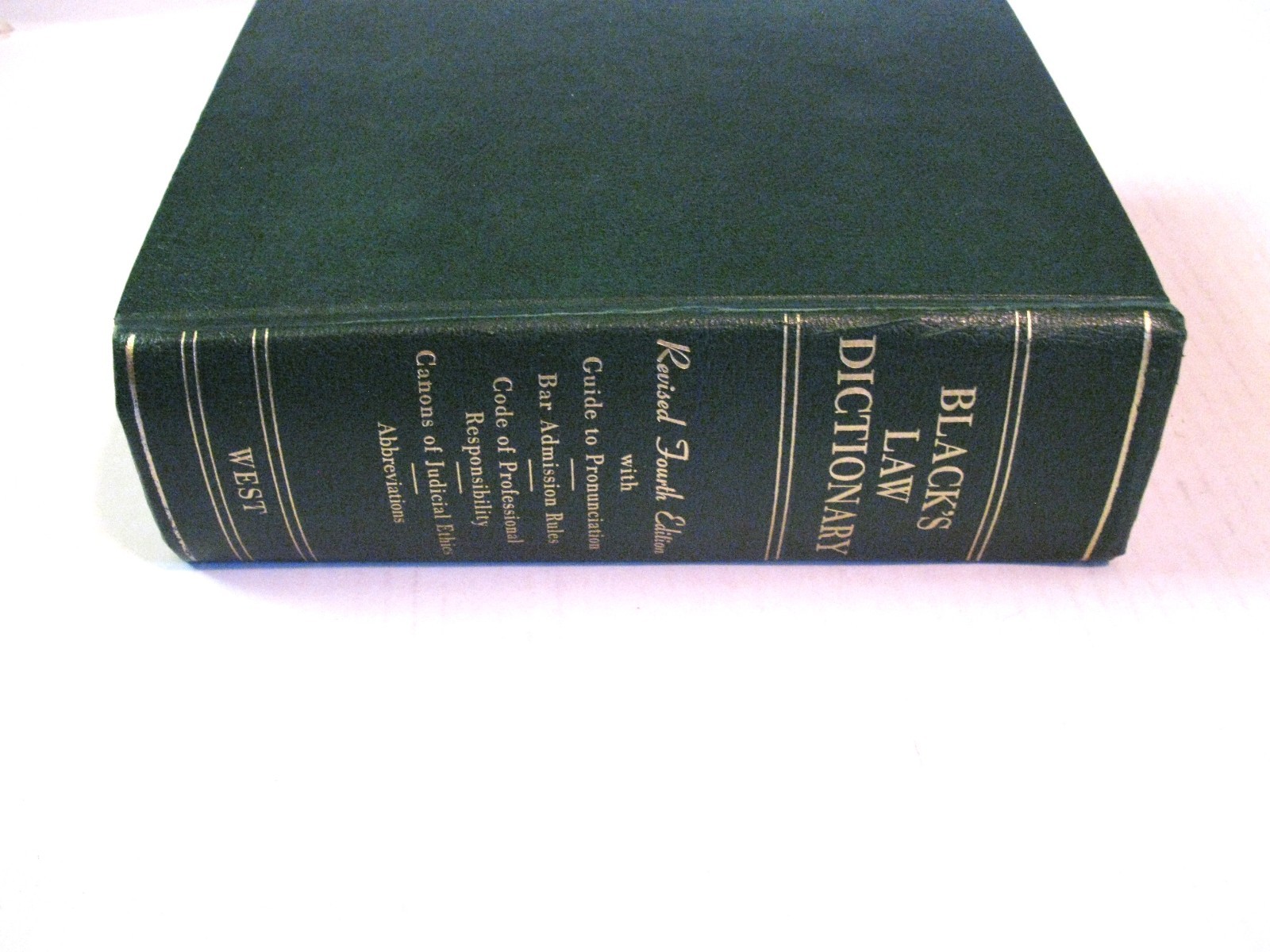 BLACK’S LAW DICTIONARY Revised 4th Edition Henry Campbell Black Hardcover 1968