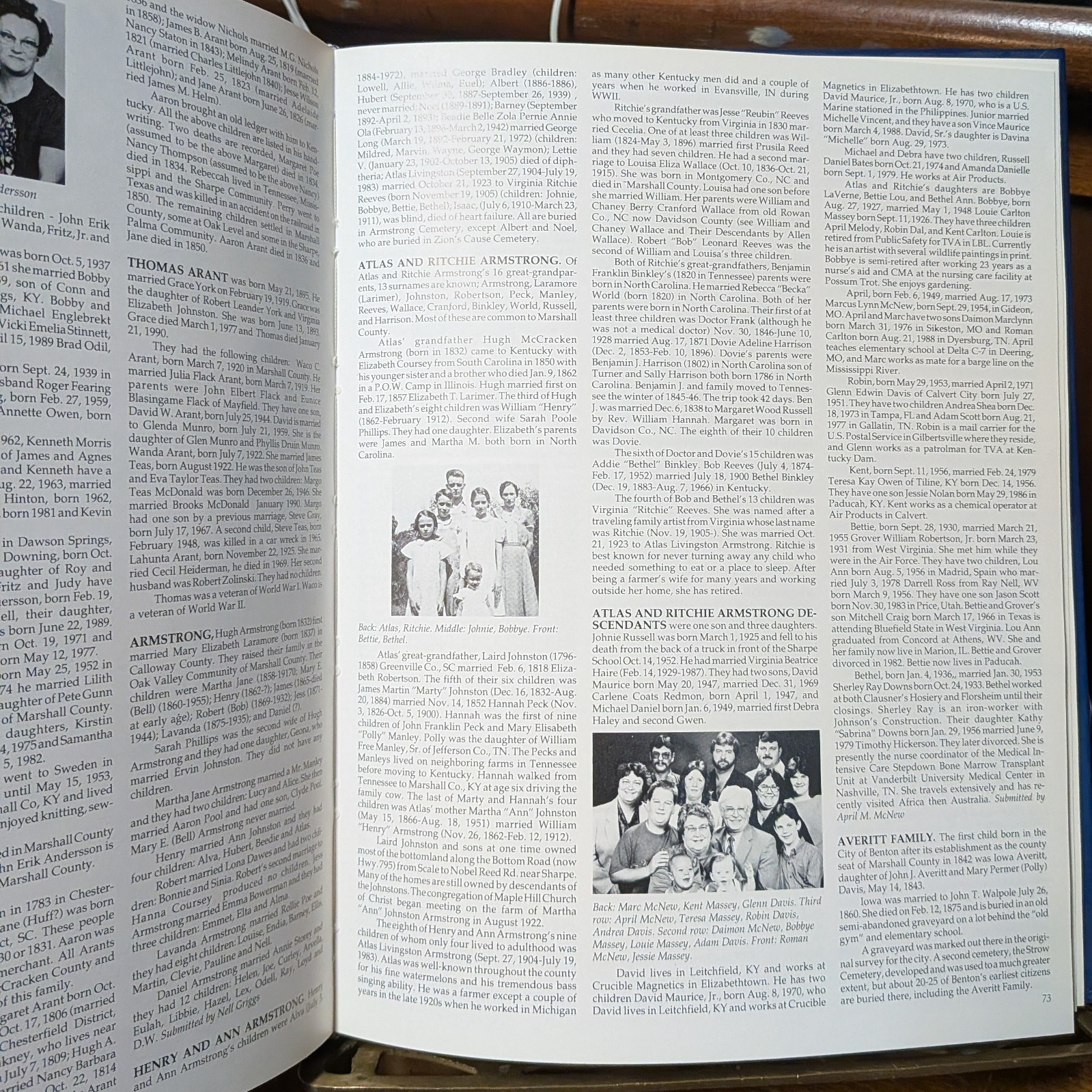 Marshall County Kentucky, 1991, History and Genealogy, Very Nice Copy