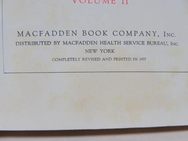 Encyclopedia Of Health & Physical Culture HC Macfadden 1937 -U CHOOSE THE VOLUME