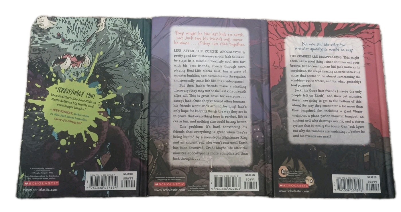 The Last Kids on Earth Hardcover Book Set Books 1-3 Max Brallier Zombie Parade