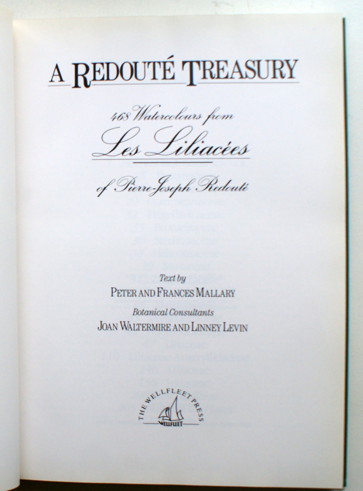 A REDOUTE TREASURY: 468 WATERCOLOURS FROM LES LILIACEES, Pierre Joseph [399]