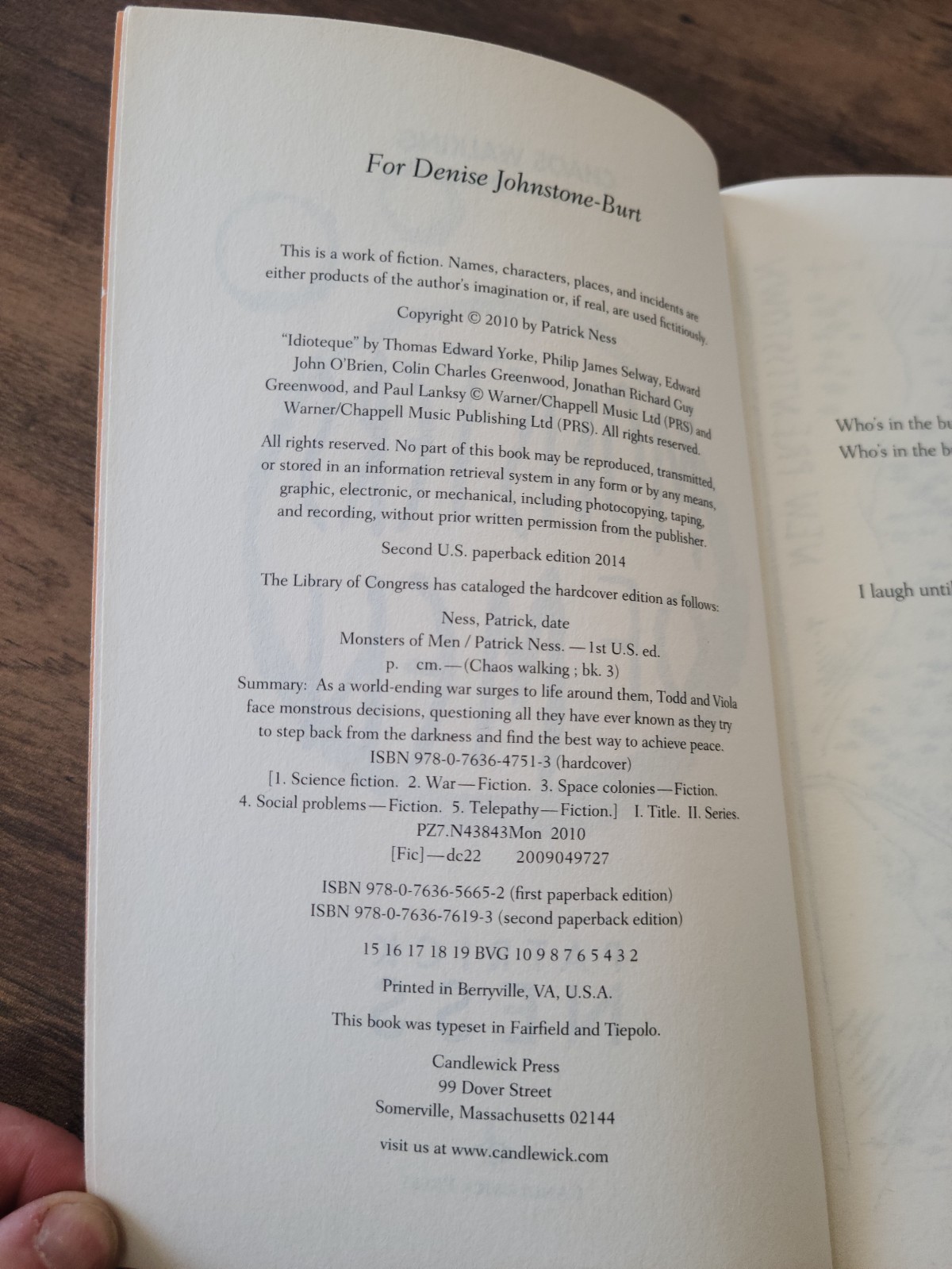 Lot of 3 Patrick Ness TPBs – Complete Chaos Walking Trilogy