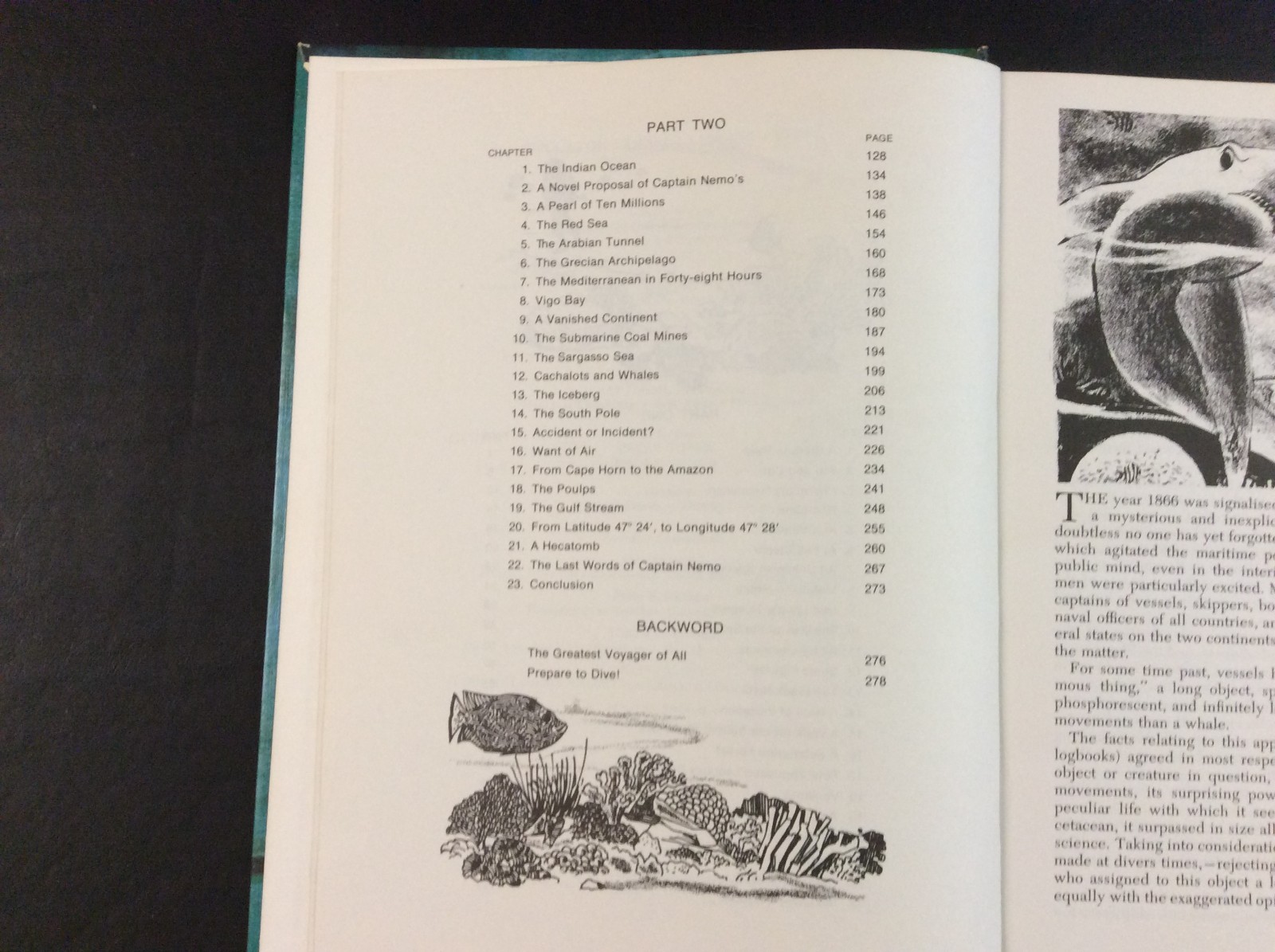 20,00 Leagues Under The Sea by Jules Verne Hardcover 1968 283 pages (Acceptable)