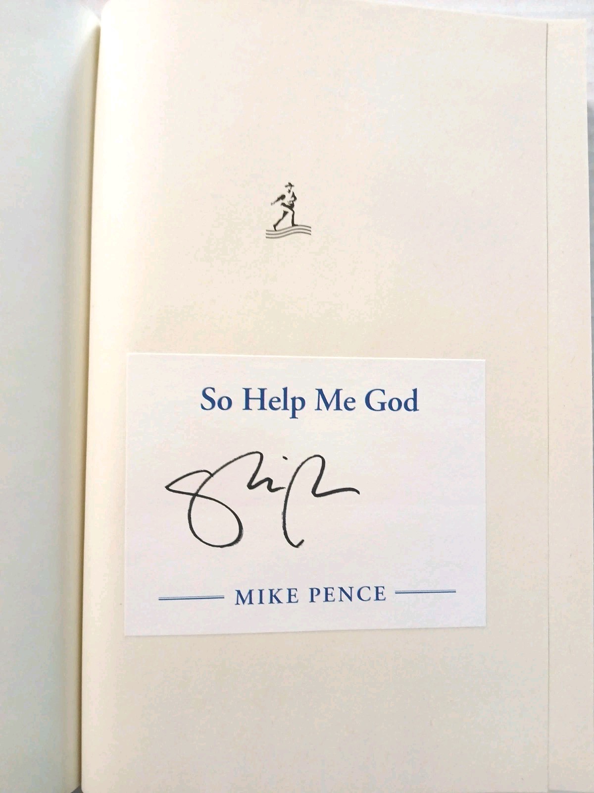 MIKE PENCE AUTOGRAPHED “SO HELP ME GOD” 2022 SIGNED EDITION TRUMP JANUARY 6TH