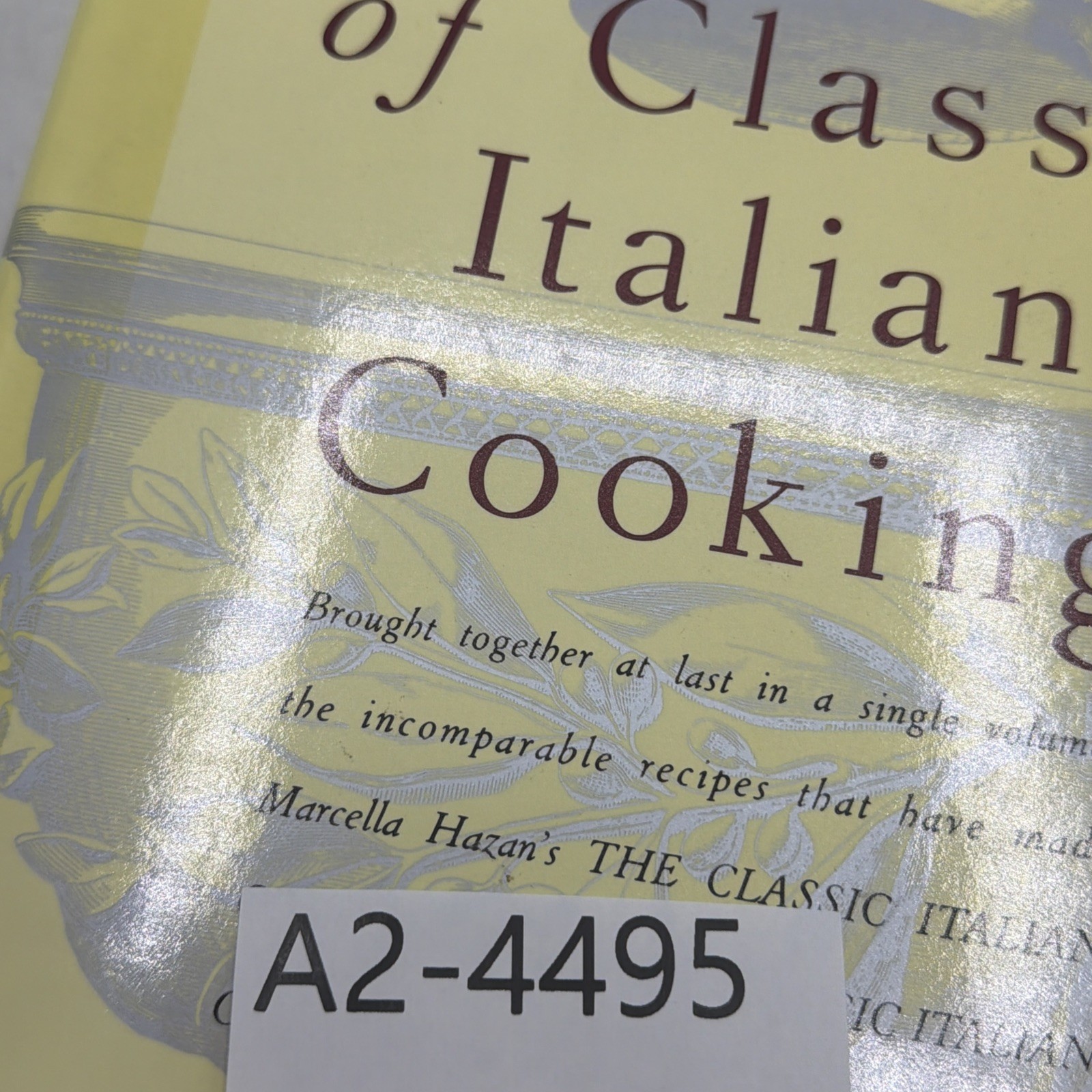 Essentials of Classic Italian Cooking by Marcella Hazan 1993 Cookbook : VeryGood