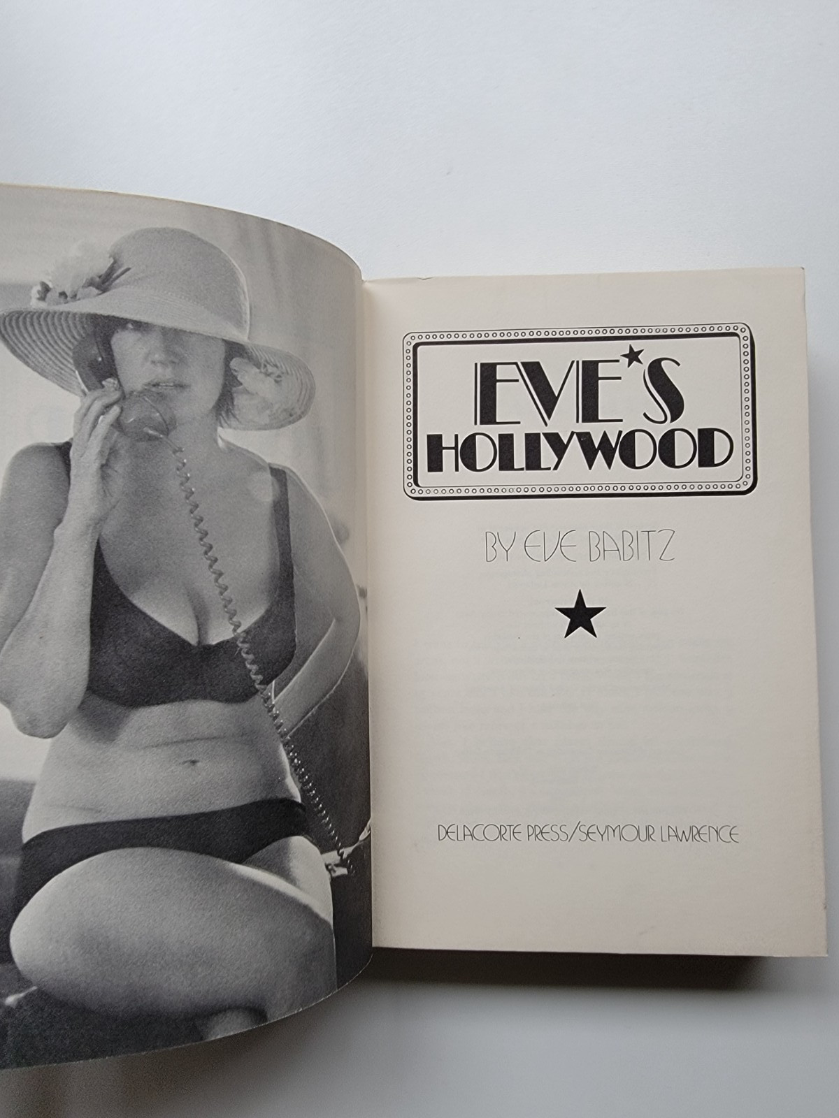 Eve’s Hollywood Eve Babitz Hardcover Delacorte Press 1974 First 1st Ed Memoir