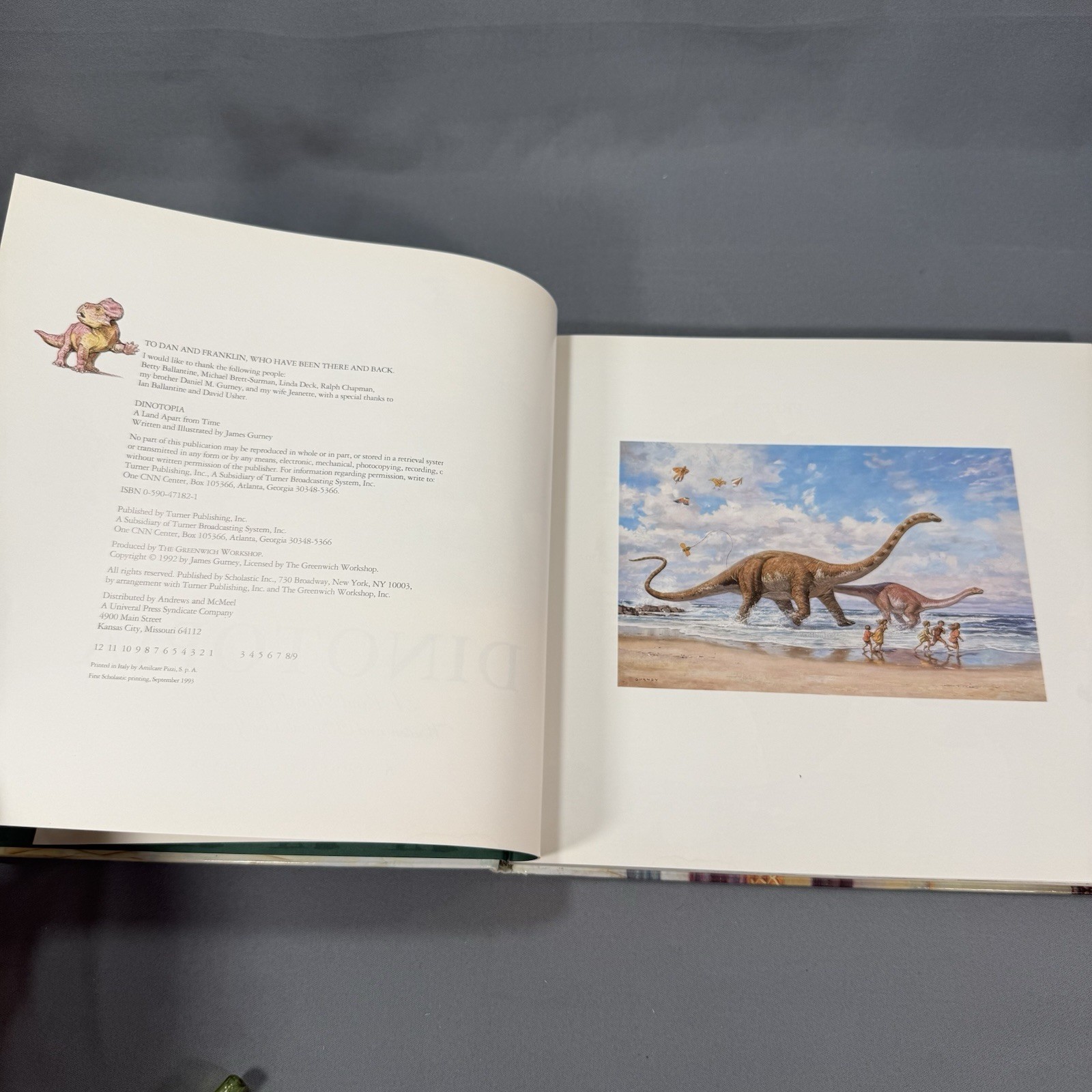 Dinotopia A Land Apart… James Gurney, Scholastic Edition, First Printing 1993 HC