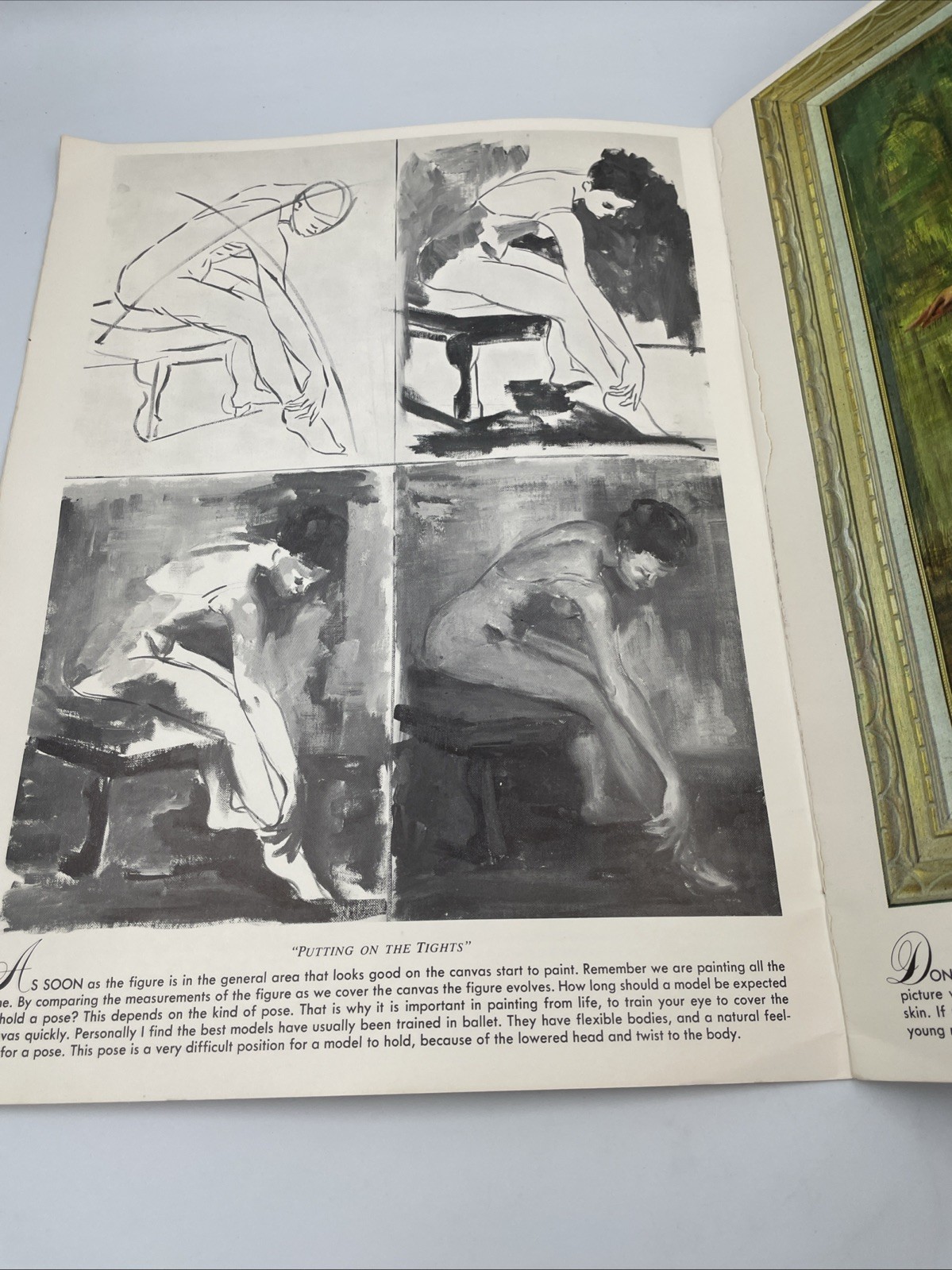 2 Vtg Walter T Foster Art Books Dancers in Action+ Faces And Features A20
