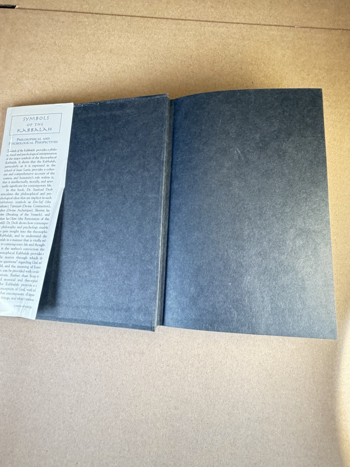 Symbols of the Kabbalah HC DJ Sanford L Drob 2000 Philosophical Perspectives