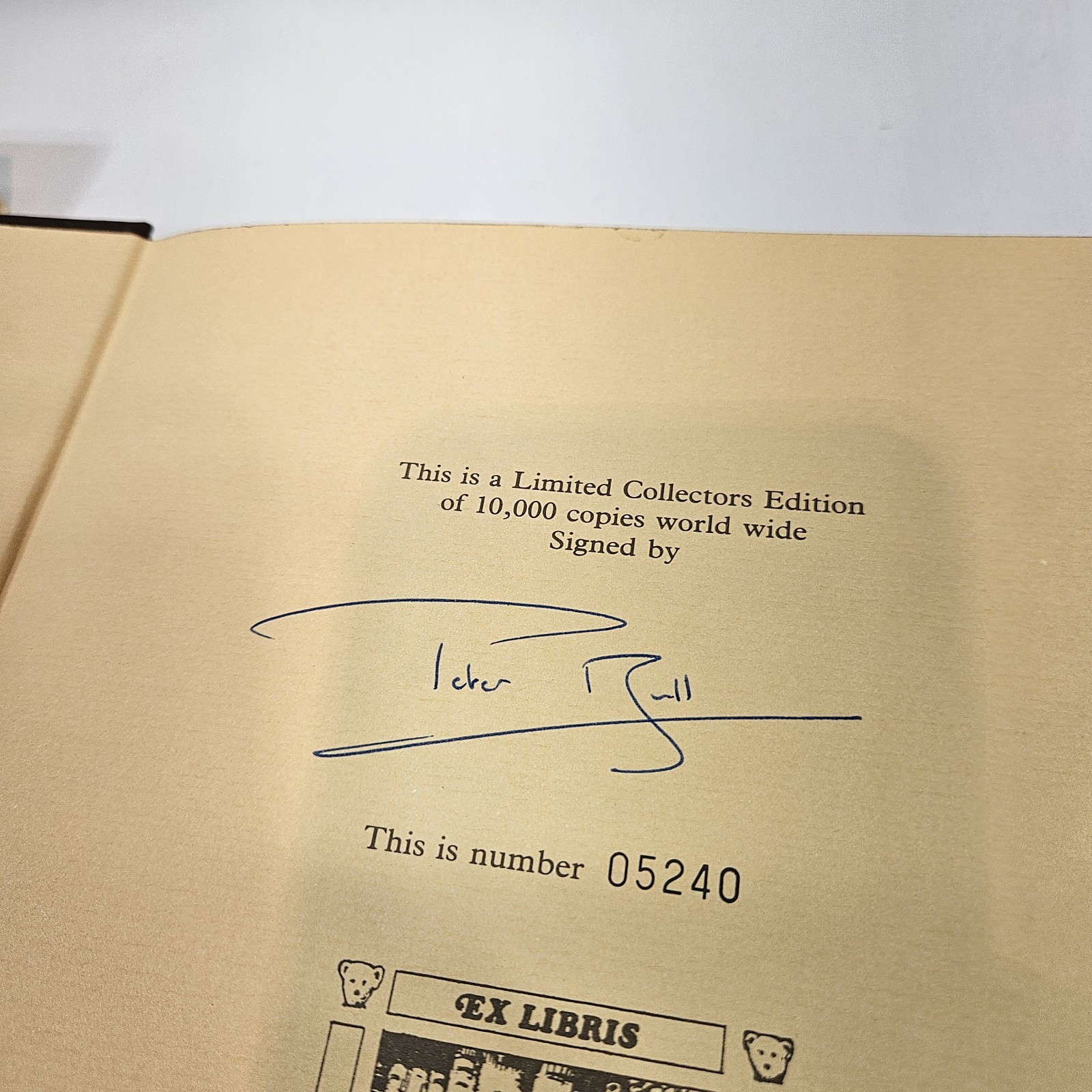 The Teddy Bear Book by Peter Bull (Signed limited edition) 5240/10,000