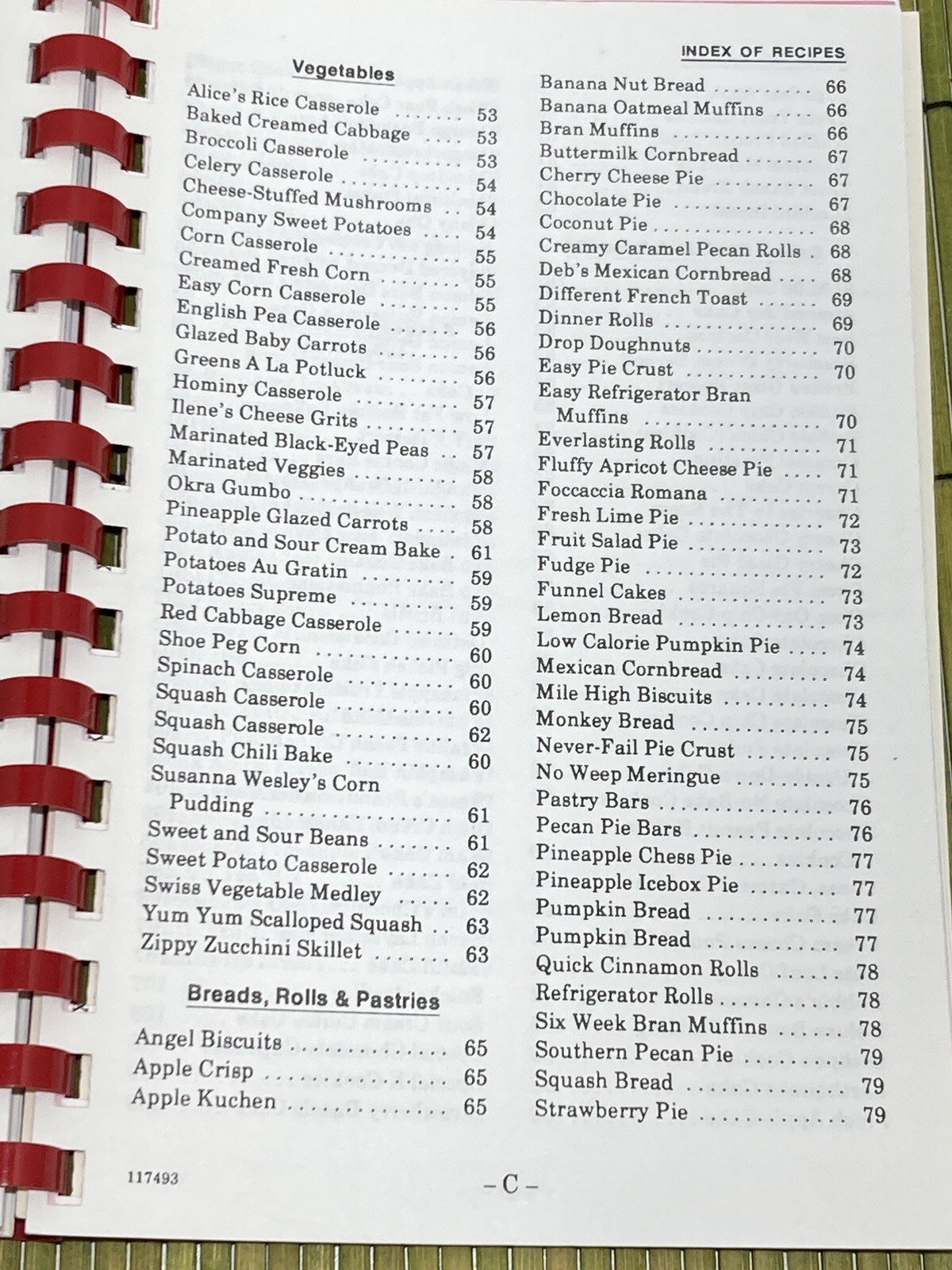 Vintage Cook Book Our Best Home Cooking Tishomingo United Methodist Women
