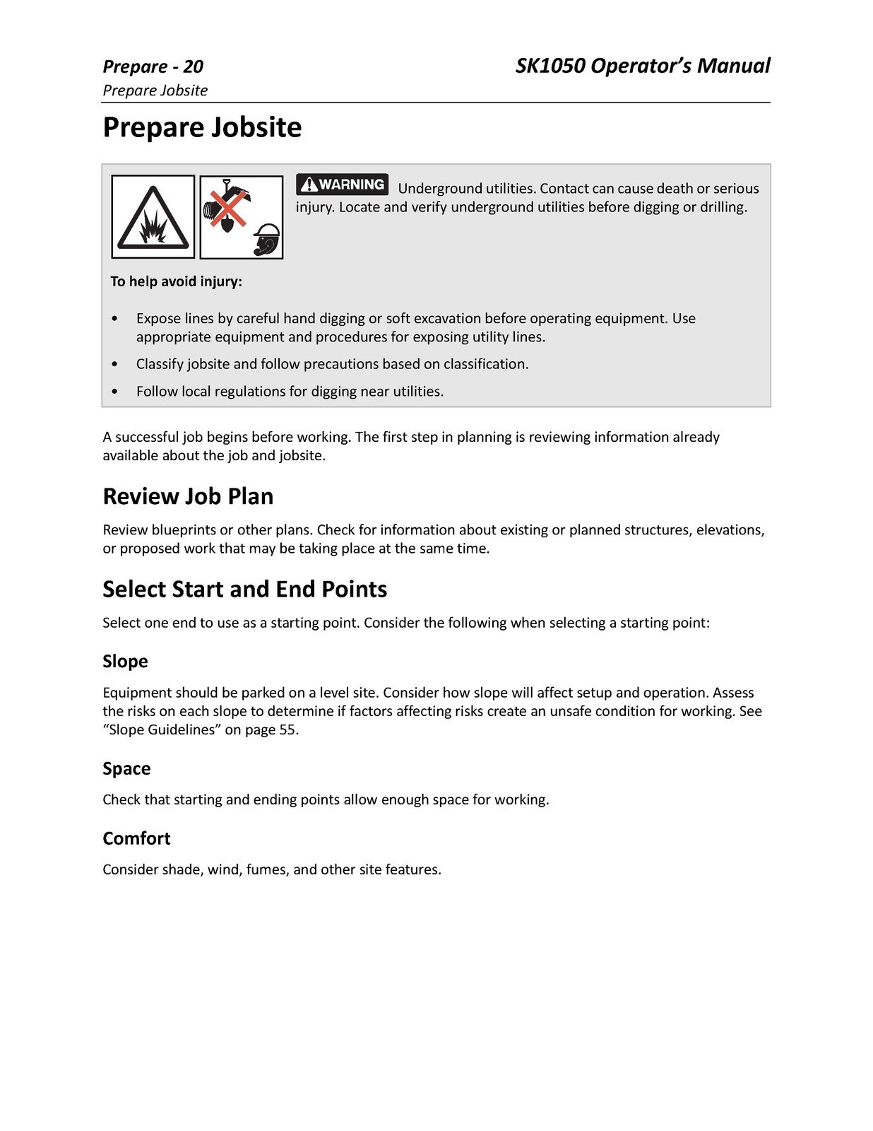 DITCH WITCH SK1050 Mini Skid Steer Operators Manual CLOSURE – TOUGH FRONT & BACK
