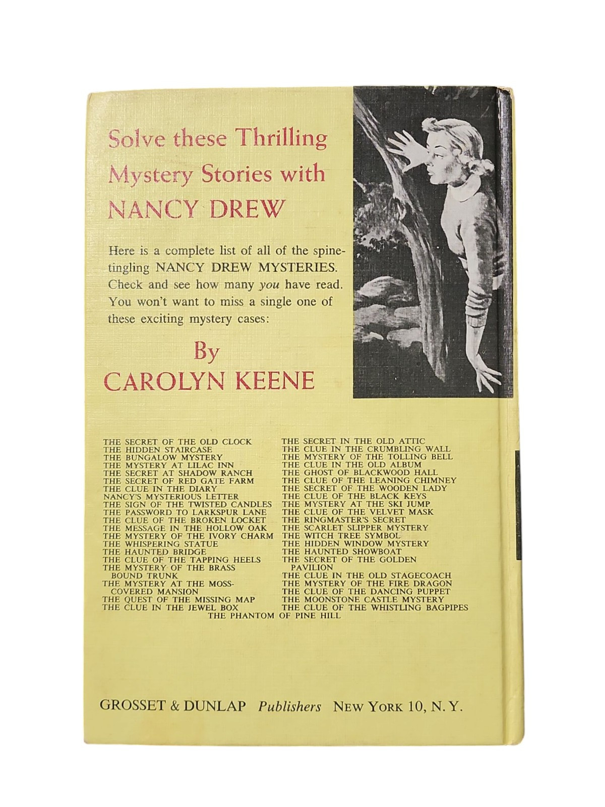 LOT OF 5 Nancy Drew Books Carolyn Keene Hardcover Mystery 1, 2, 3, 8, 18