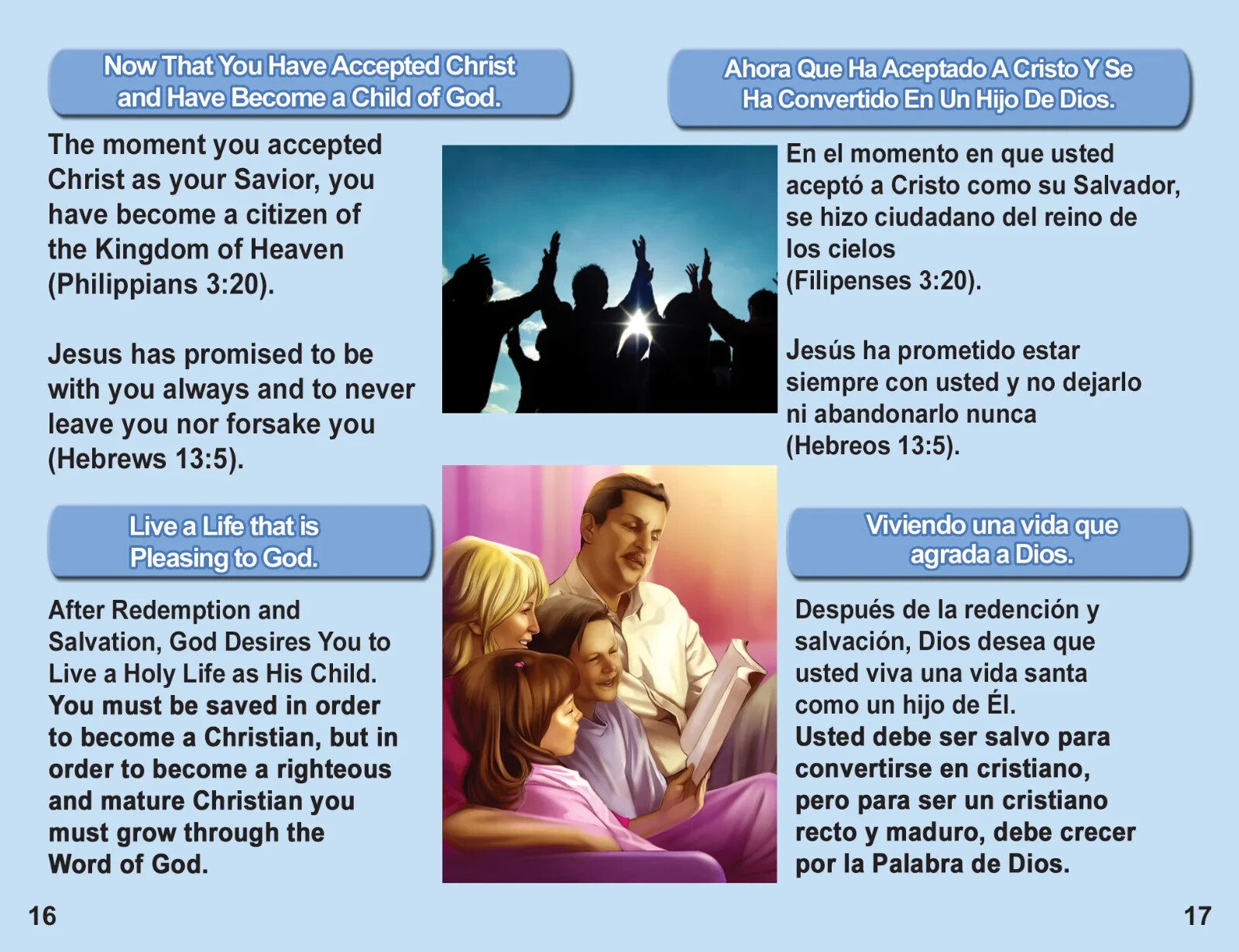 500 Bilingual Gospel Tracts – 4 Different Covers – 20 Pages – “Are You Ready?”