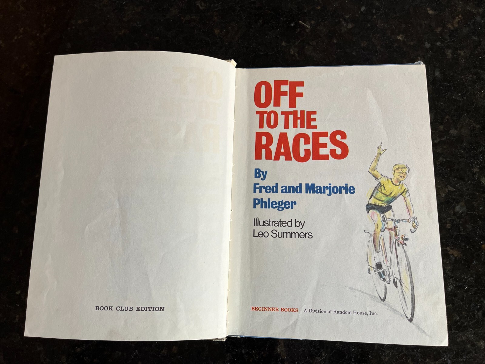 Vintage Off to the Races by F M Phleger Dr Seuss hardcover book 6.75″ x 9.25″ #3