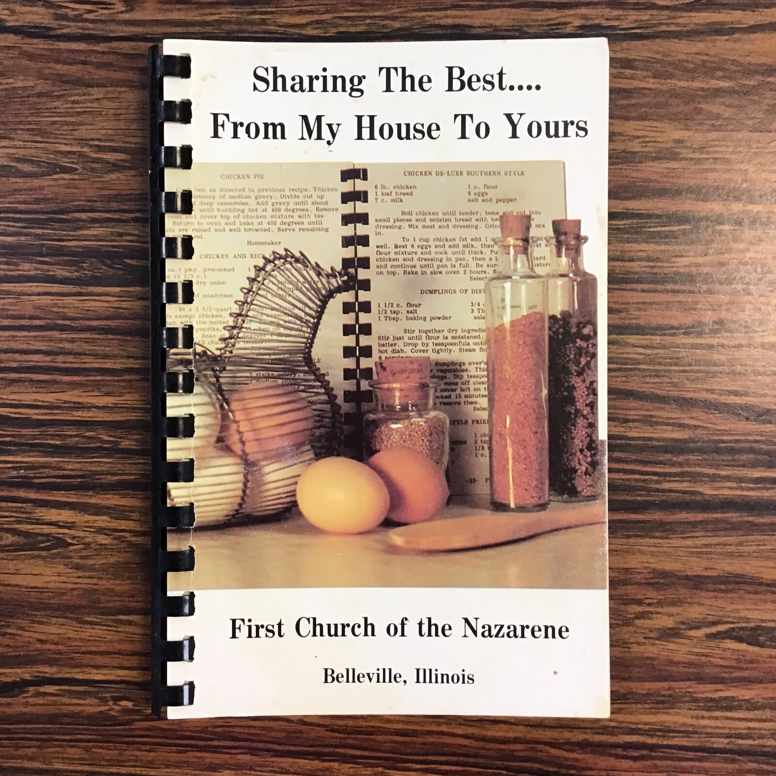 Belleville Illinois 1st Church of Nazarene Vtg 1986 Cookbook SEE INDEX PHOTOS