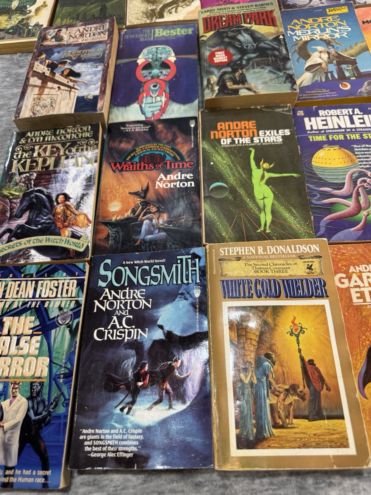 Vintage Sci-Fi & Fantasy Paperback Heinlein, Asimov, Norton, Clarke (40+ Books)