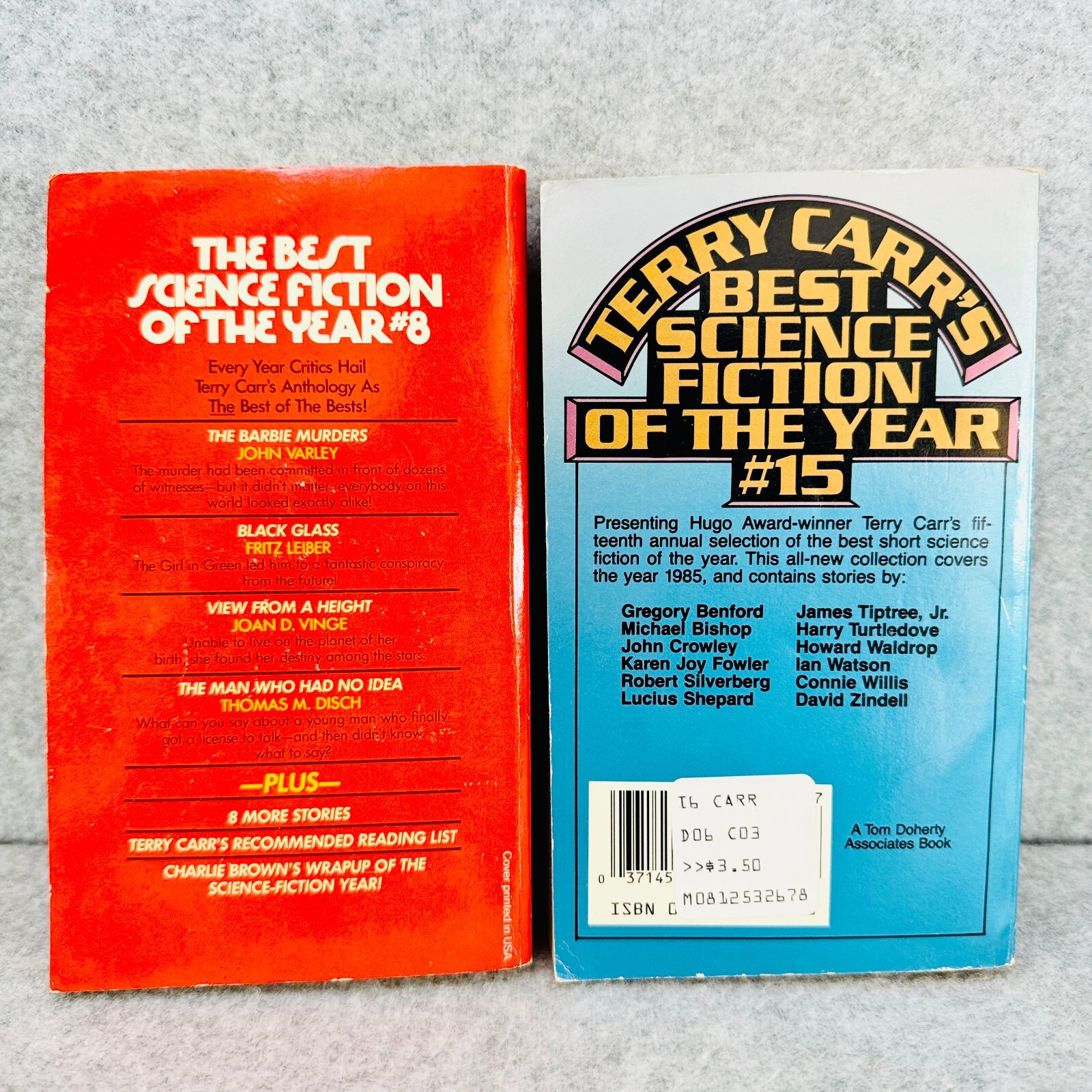 BEST SCIENCE FICTION OF THE YEAR Vol 8 15 Editor Terry Carr Vtg Anthology Books