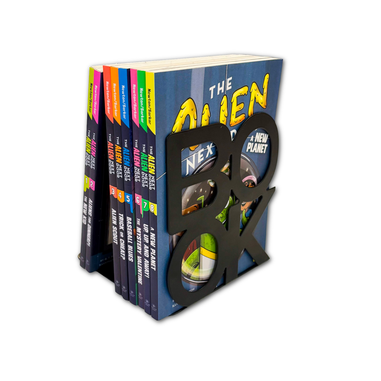 Alien Next Door Books 1-8 Complete Lot A.I. Newton Little Bee Chapter Books Set