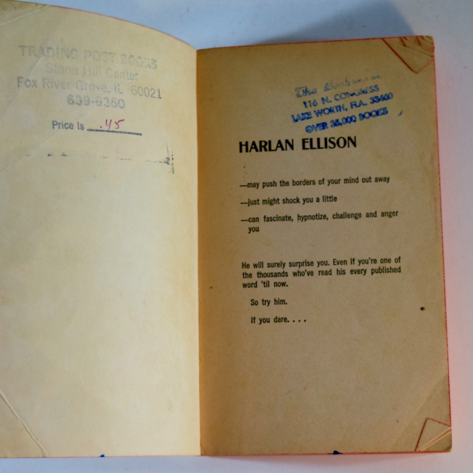 Beast That Shouted Love at the Heart of the World by Harlan Ellison 1969 PB