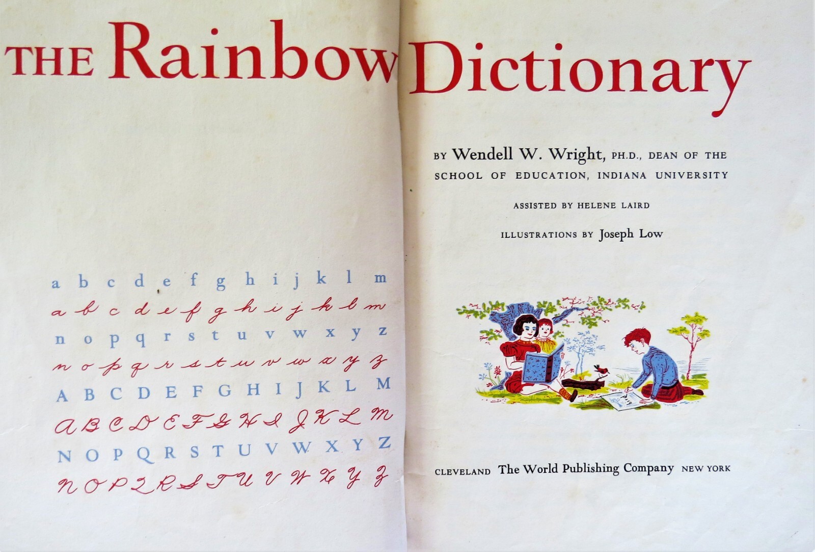 How & Why, The Rainbow Library Dictionary – 1959 Edition Org 1947 – 433 Pages