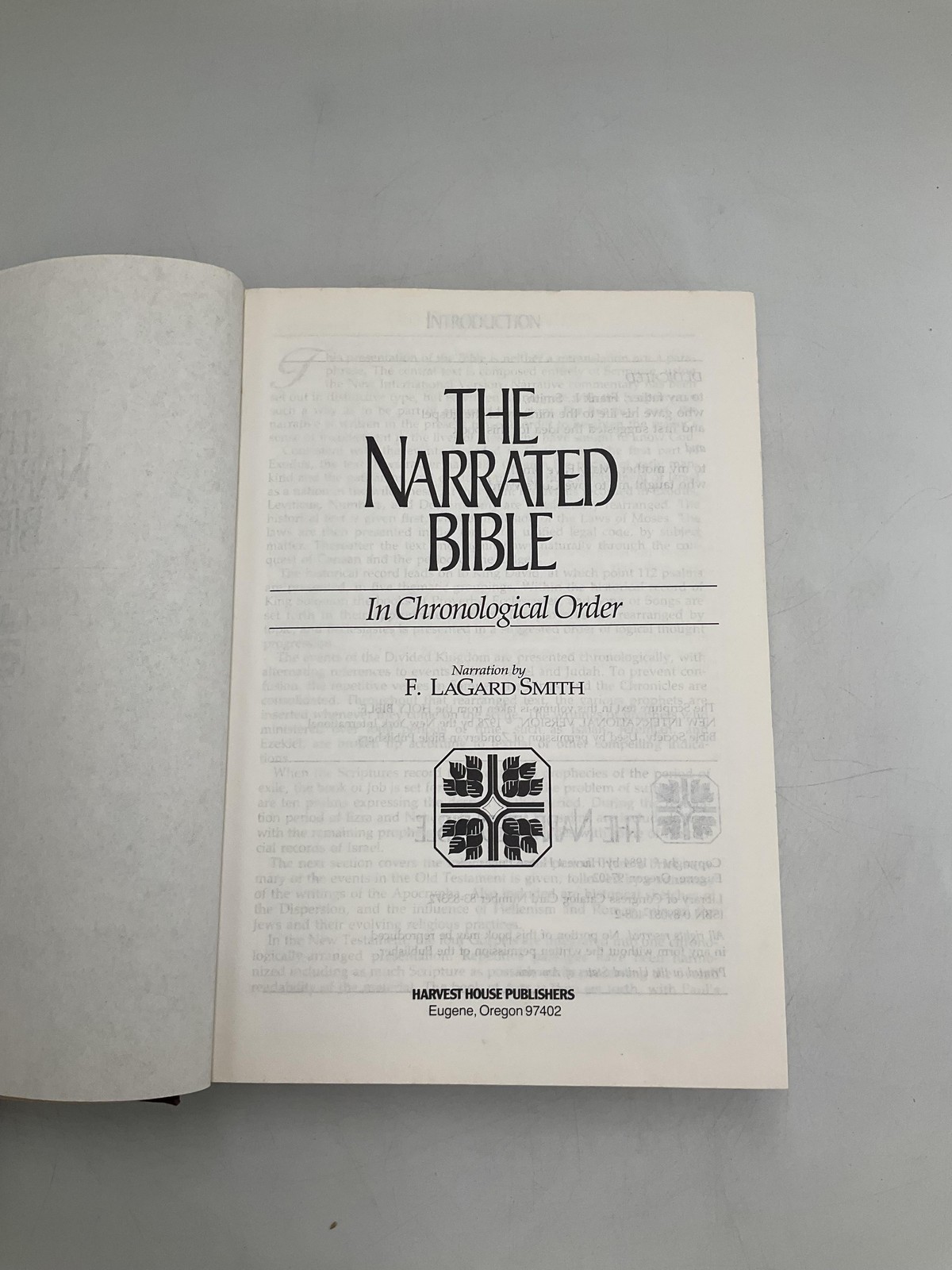 Vintage The Narrated Bible F. Lagard Smith 1984 Hardcover Maroon Signed DJ