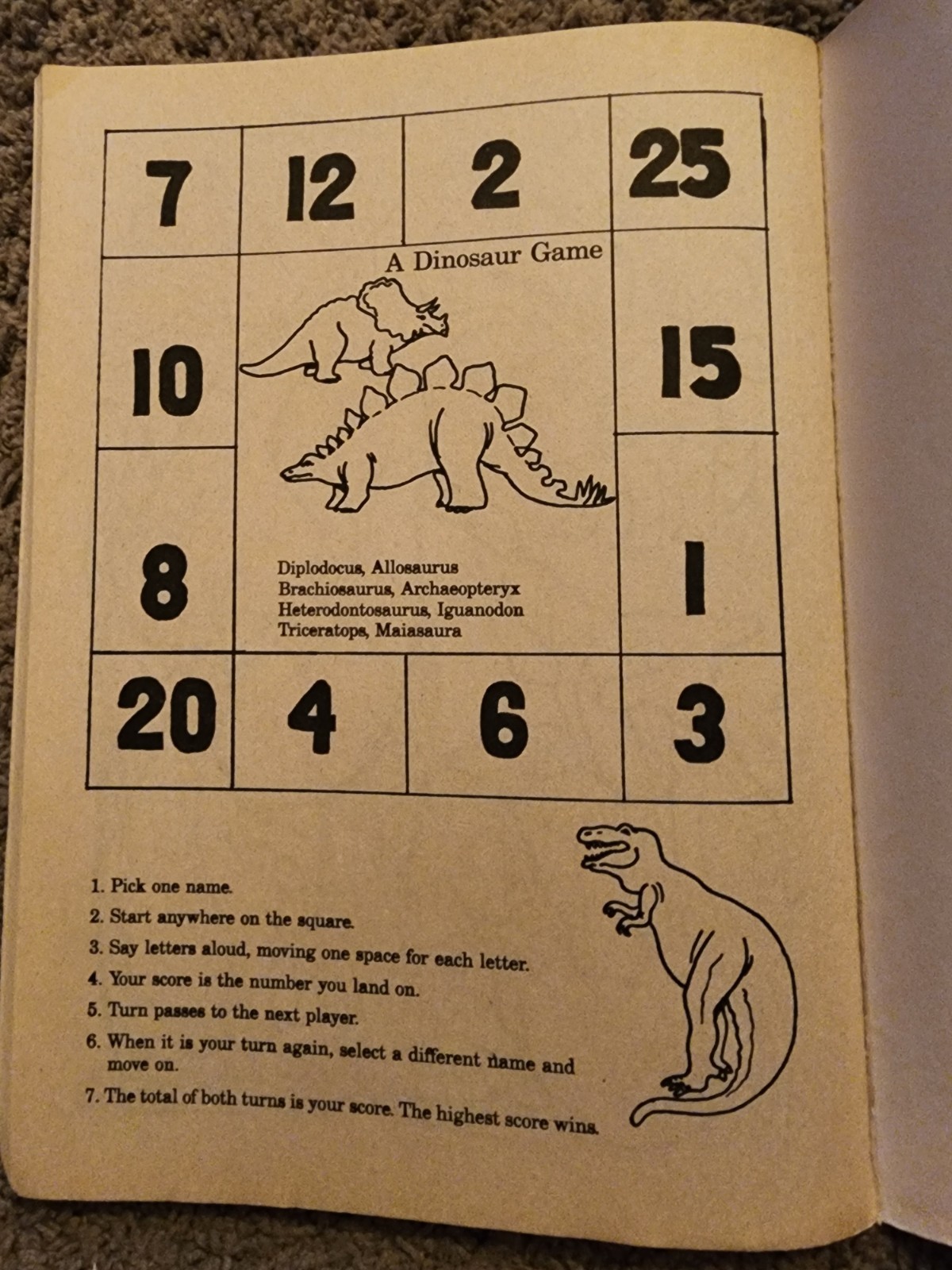 Vintage 1987 Golden Dinosaurs Giant Coloring Book 92 Pages Left Uncolored VTG